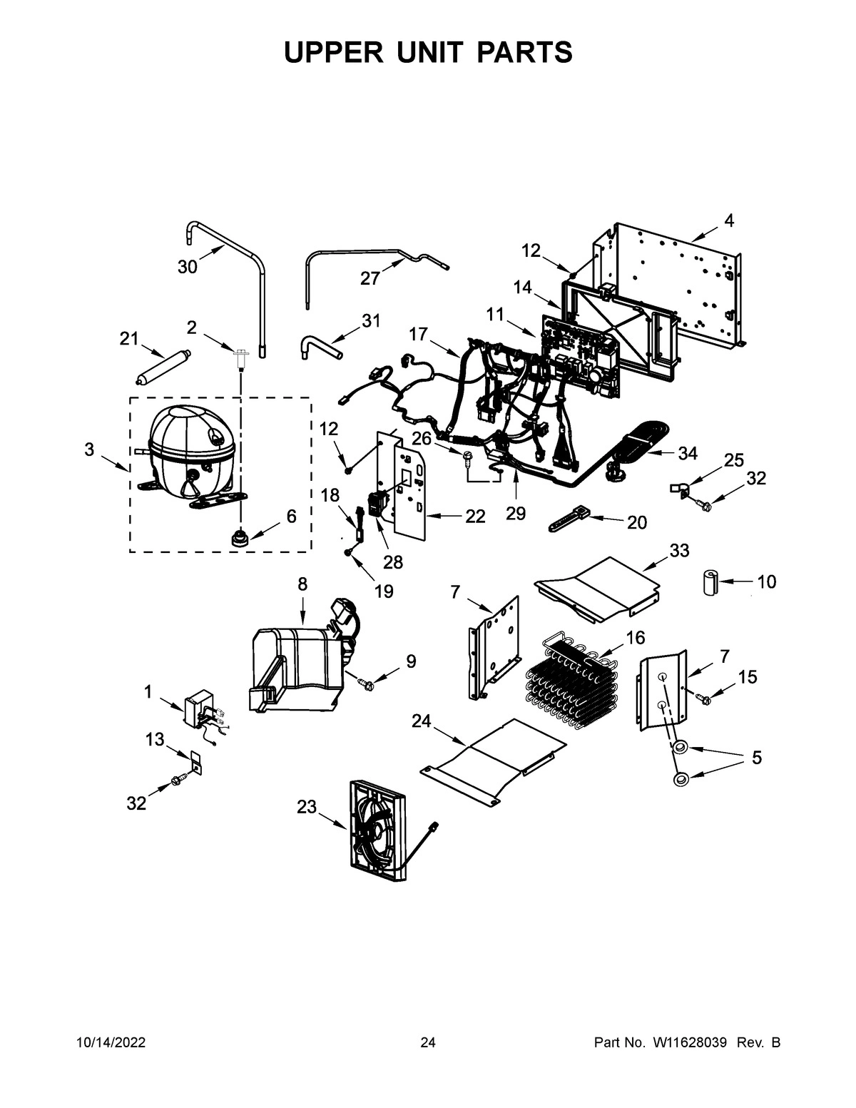 13 - UPPER UNIT PARTS