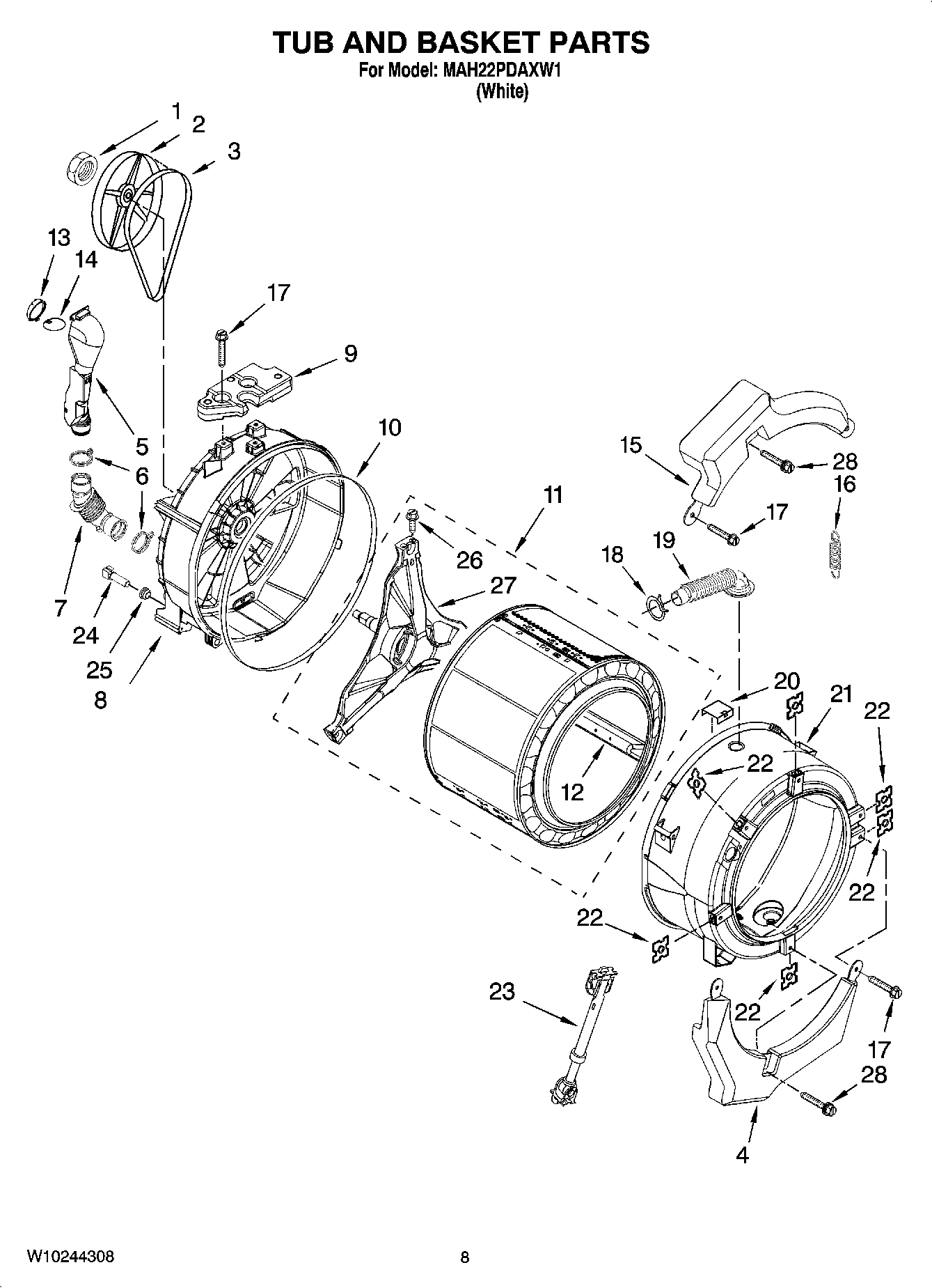 06 - TUB AND BASKET PARTS