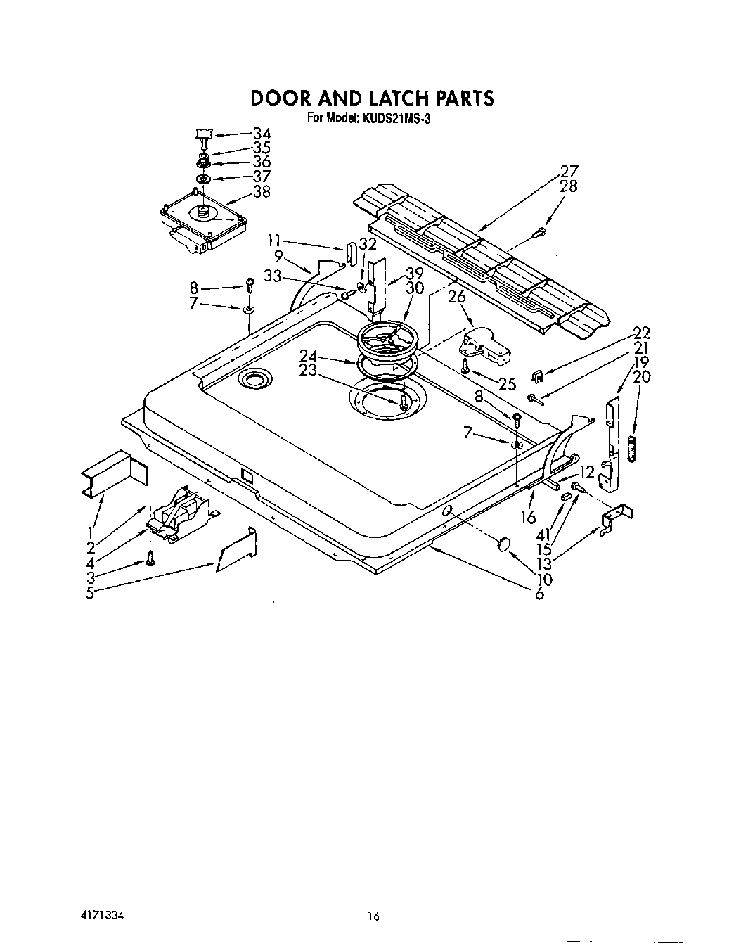 13 - DOOR AND LATCH
