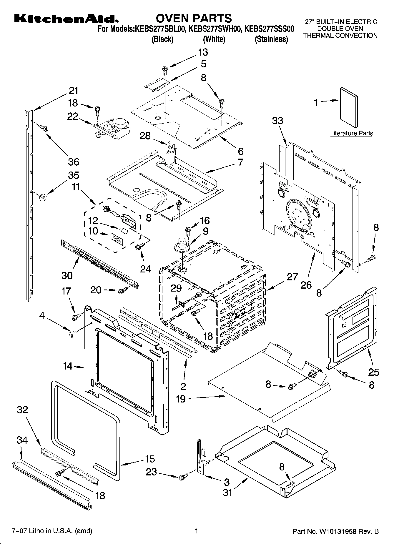 01 - OVEN PARTS