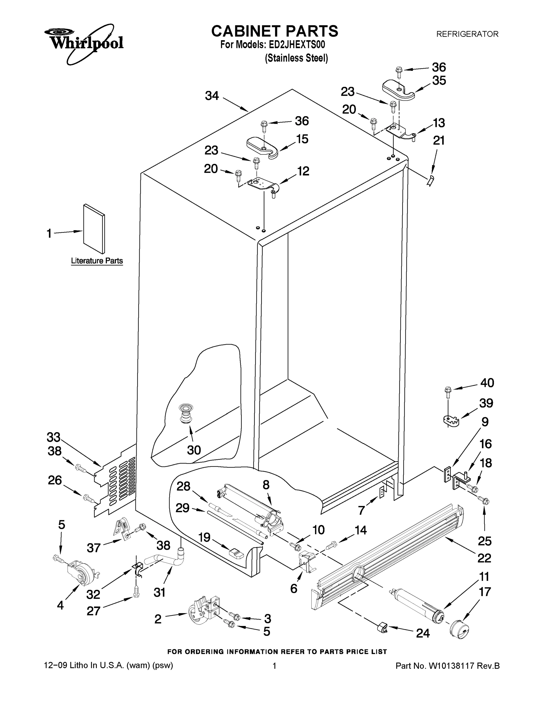 01 - CABINET PARTS