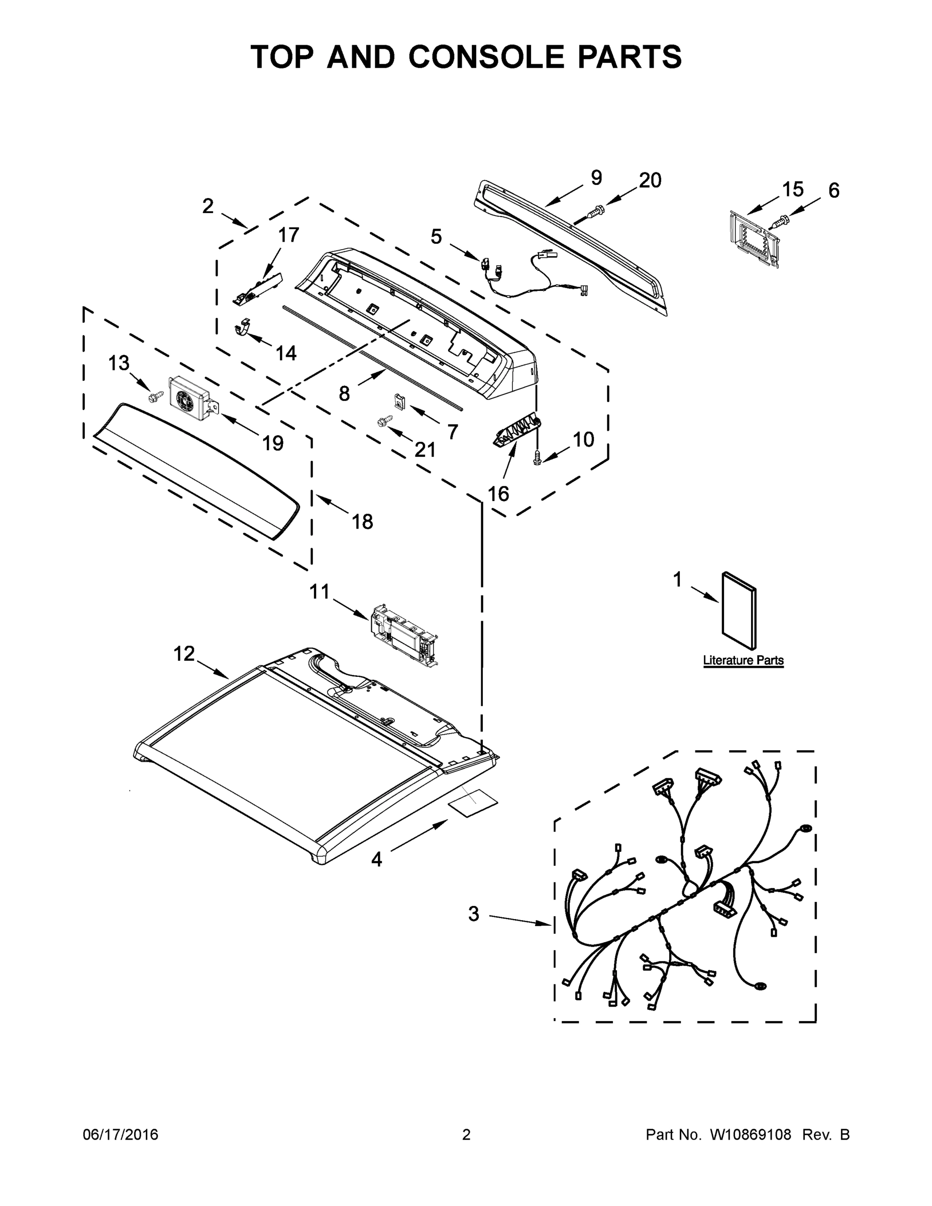 02 - TOP AND CONSOLE PARTS