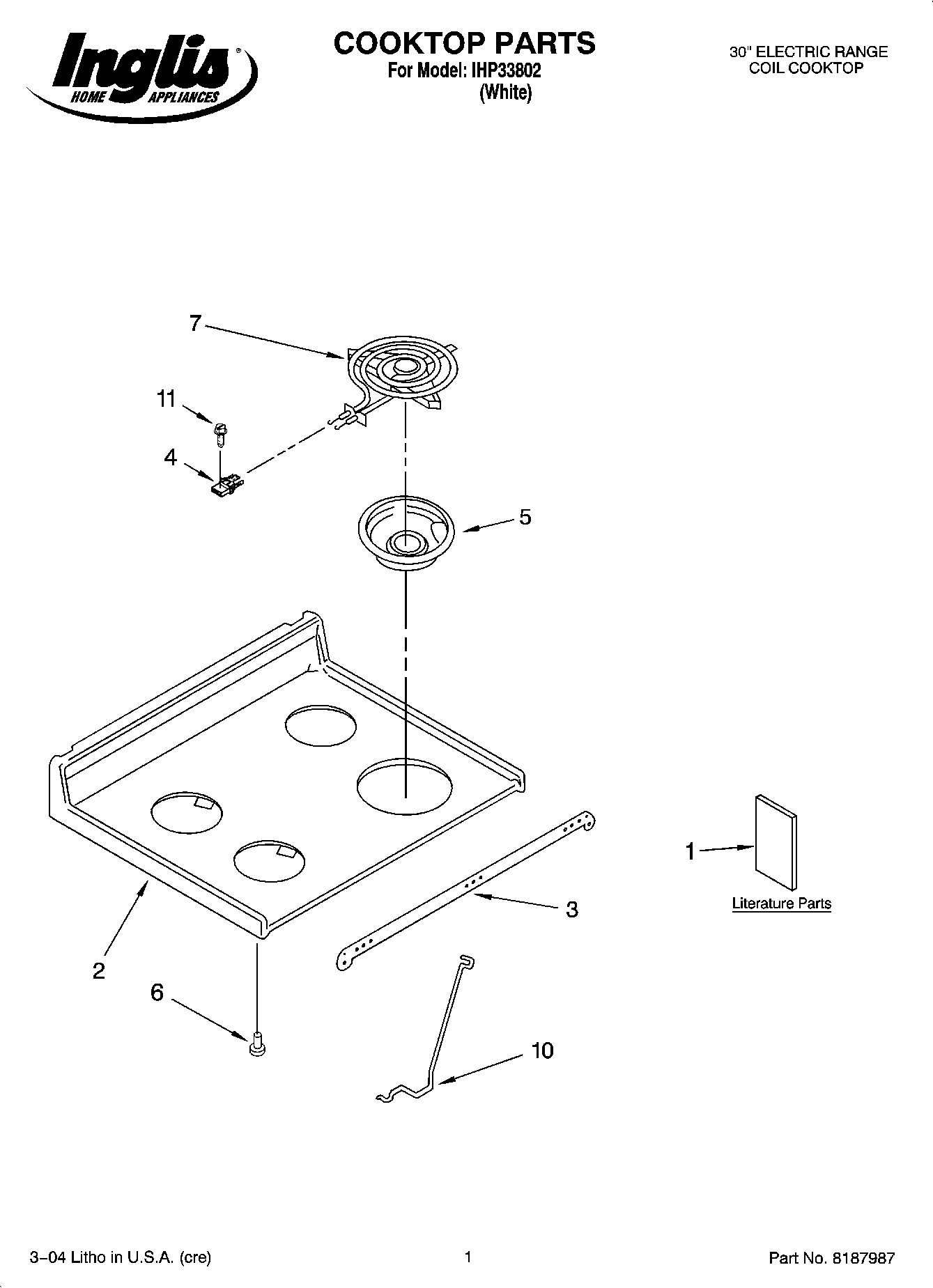01 - COOKTOP PARTS