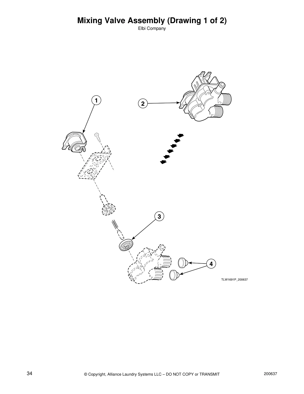 Mixing Valve Assembly (Drawing 1 of 2)