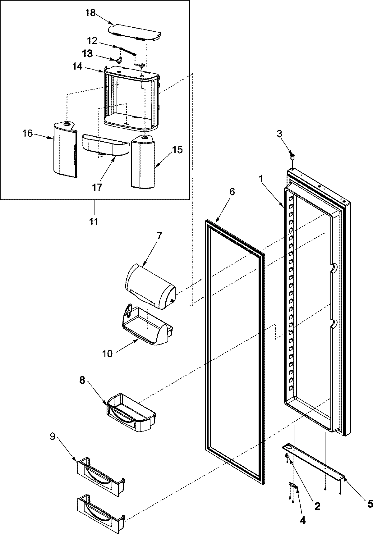 13 - REFRIGERATOR DOOR