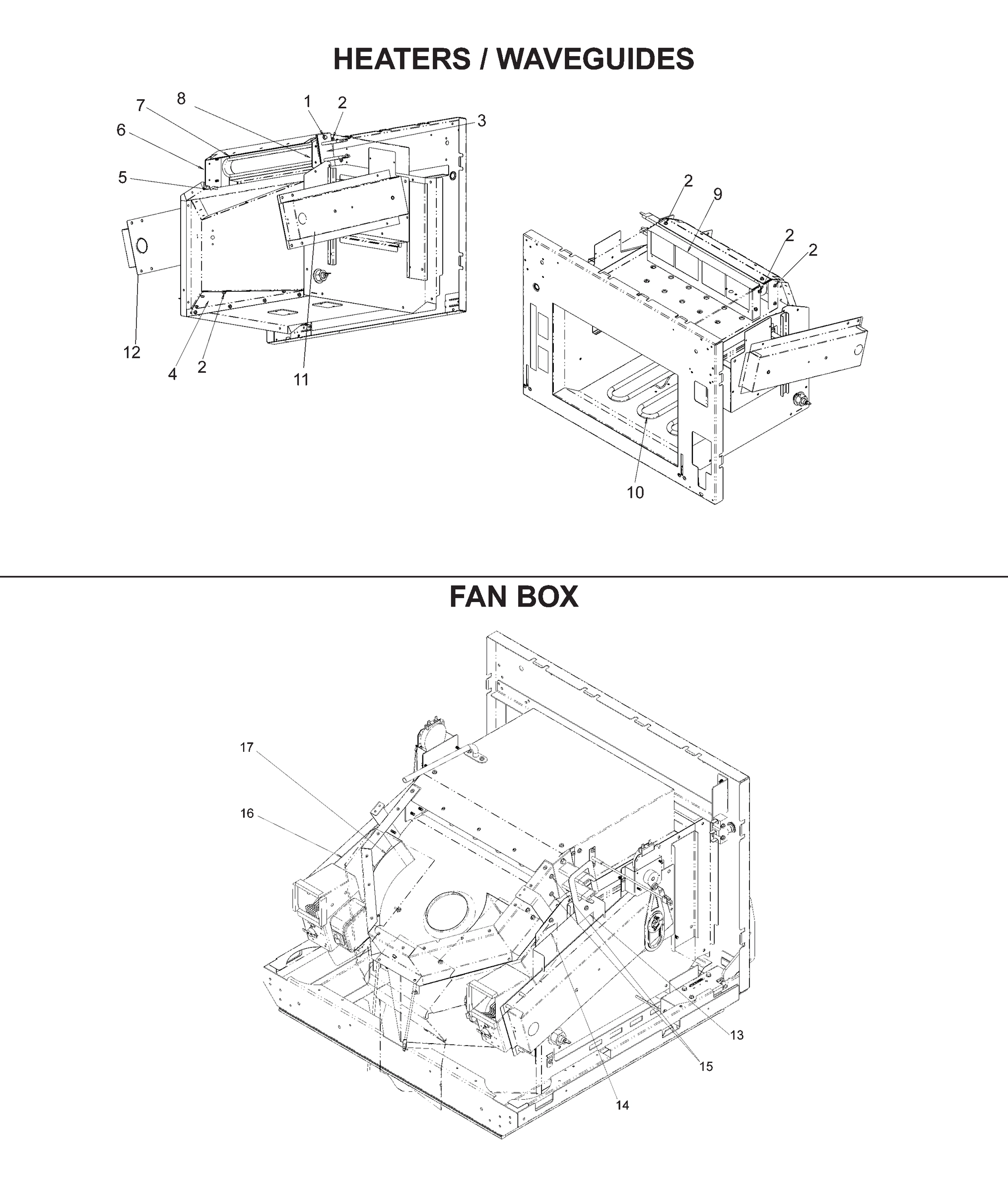 Heaters / Waveguides / Fan Box