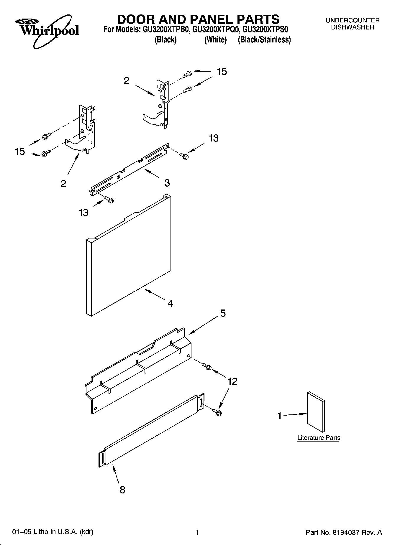 01 - DOOR AND PANEL PARTS