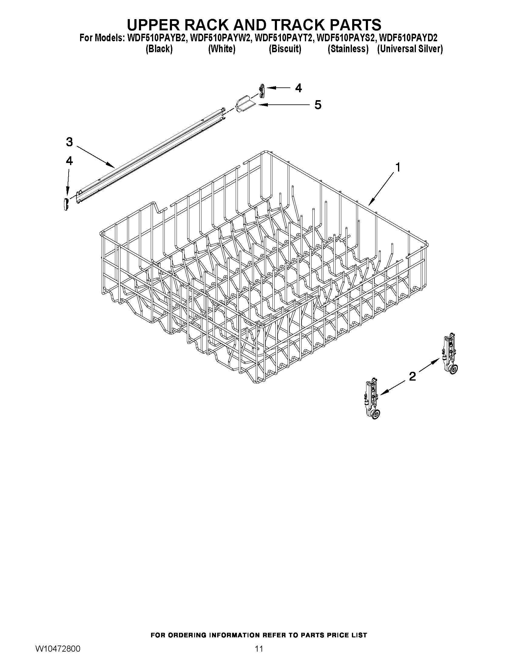 09 - UPPER RACK AND TRACK PARTS