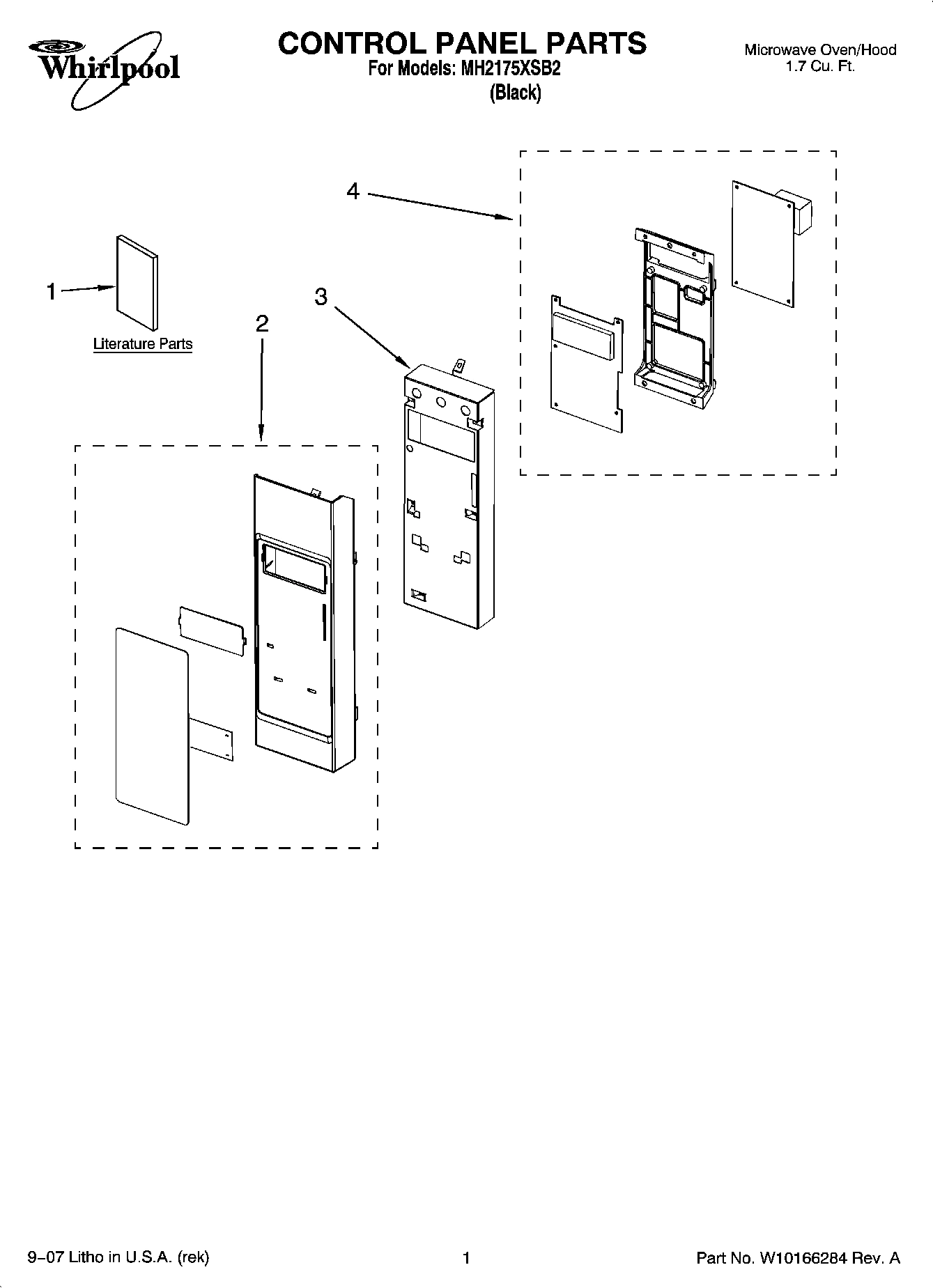 01 - CONTROL PANEL PARTS