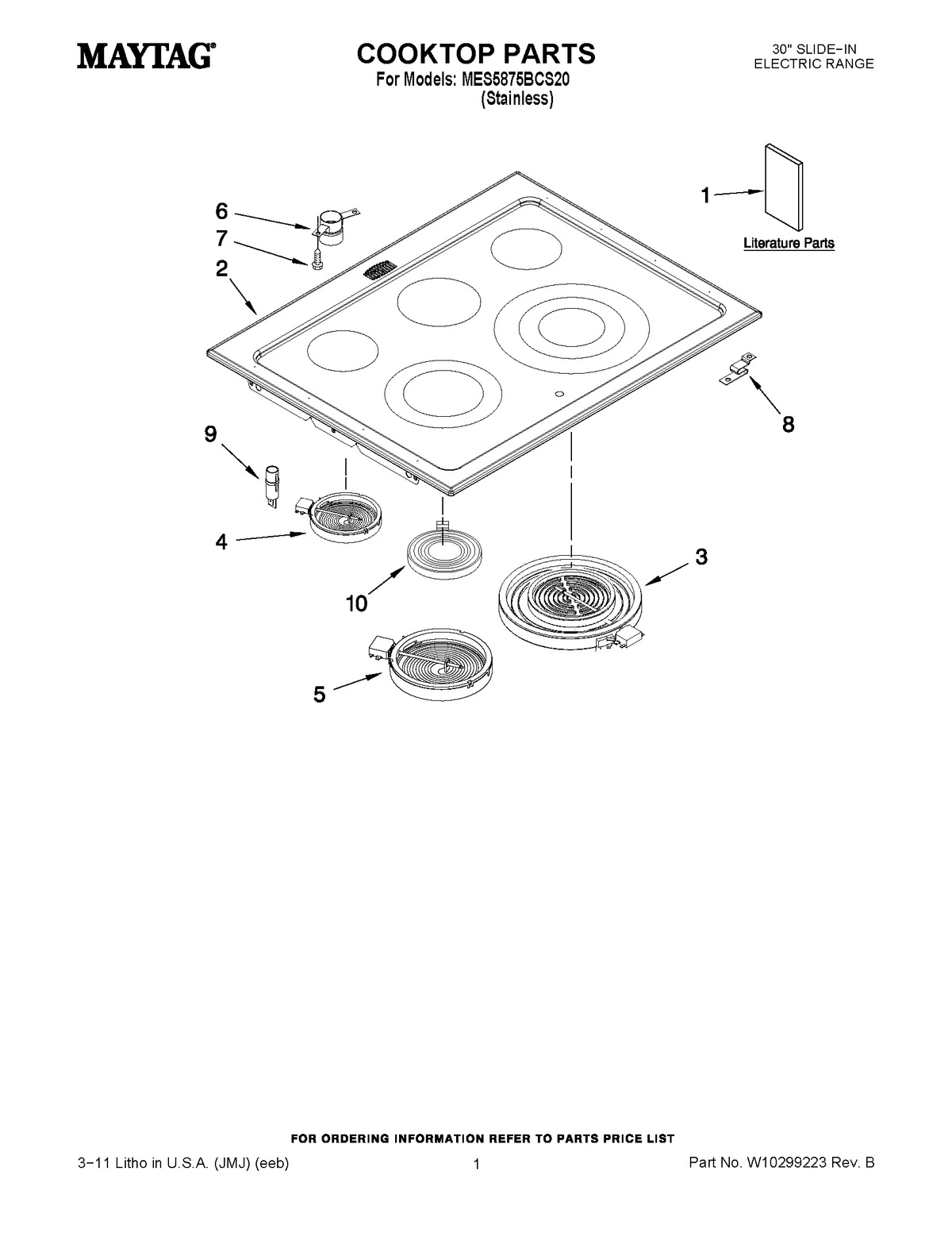 01 - COOKTOP PARTS