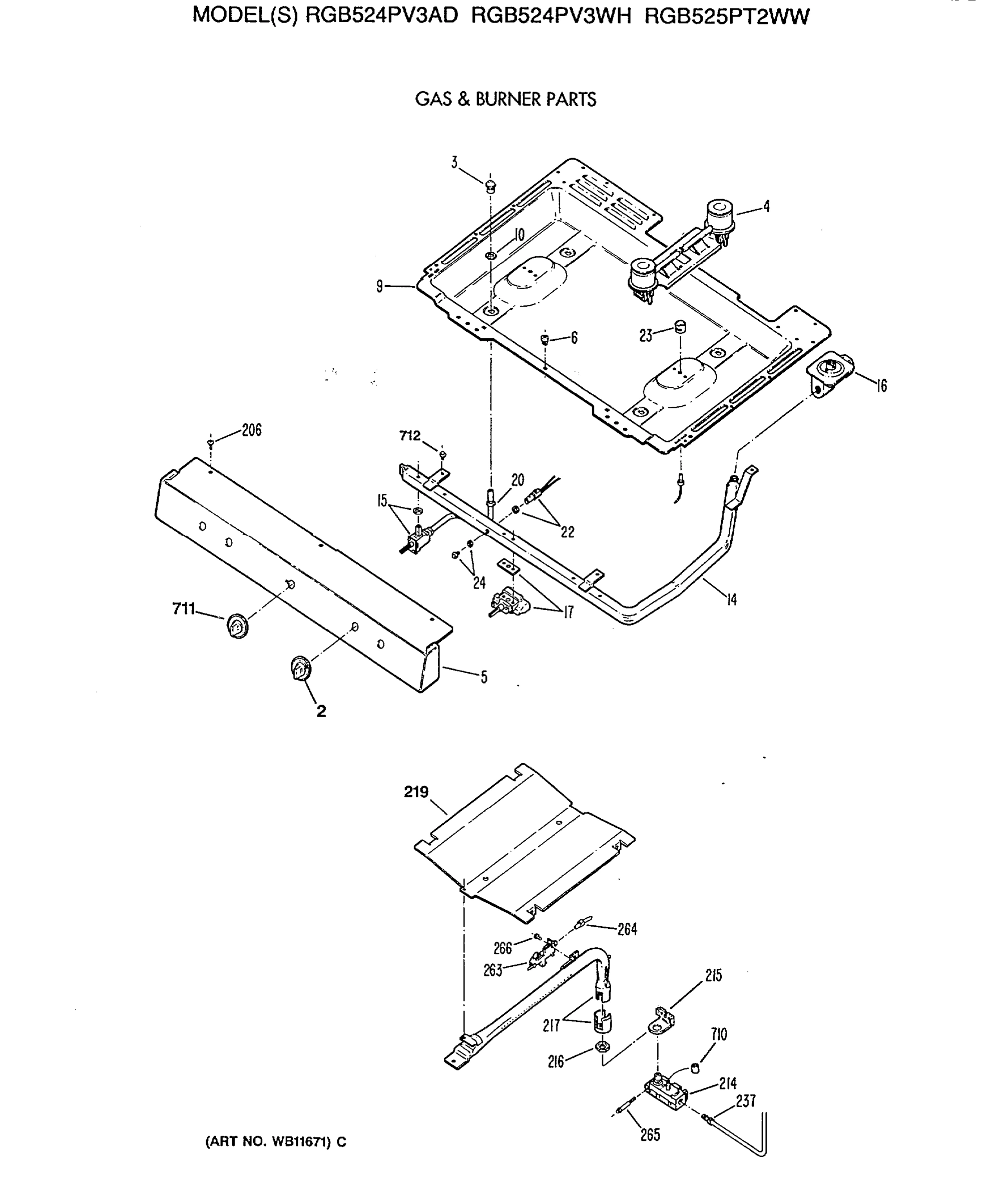 GAS & BURNER PARTS
