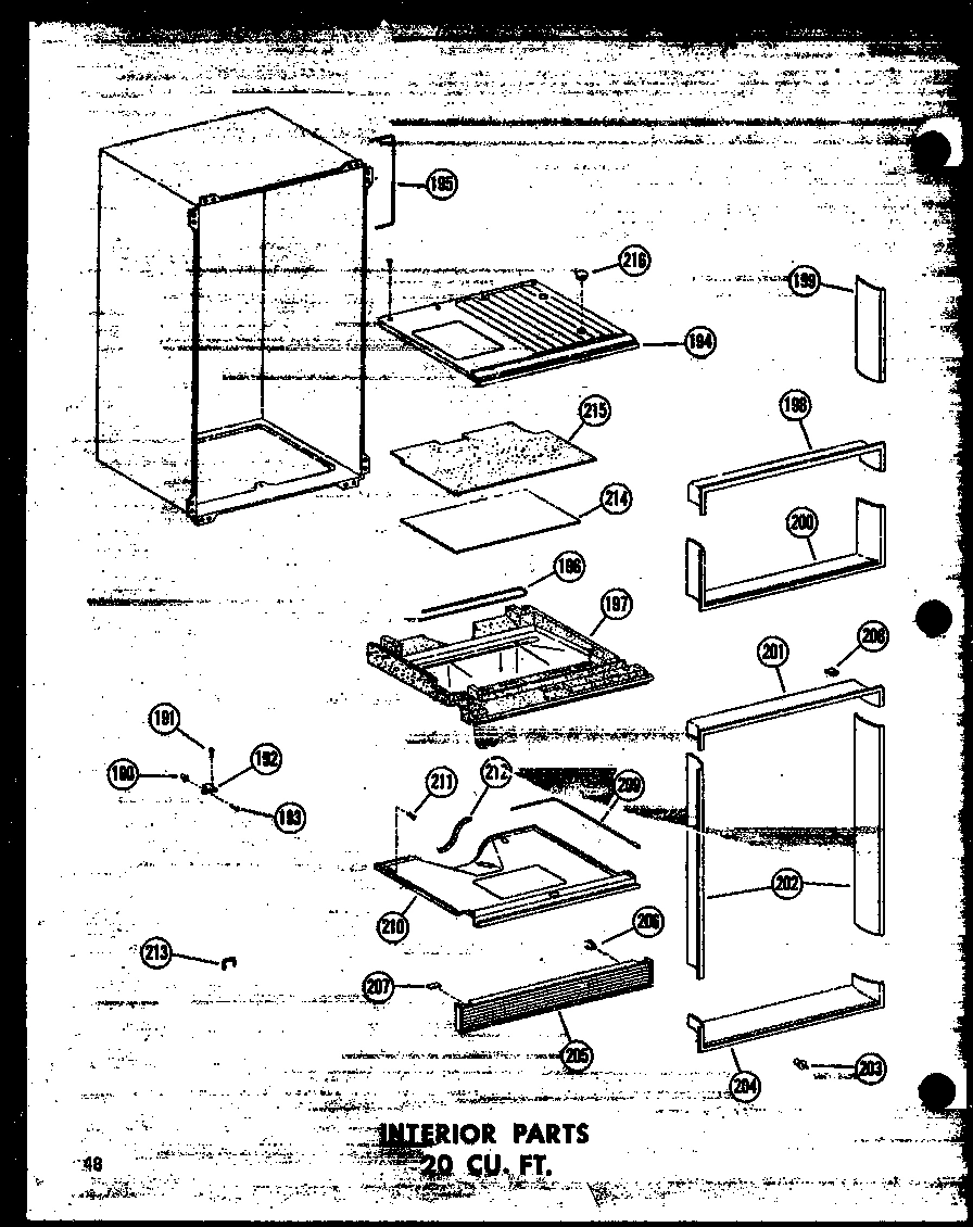 07 - INTERIOR PARTS 20 CU. FT.