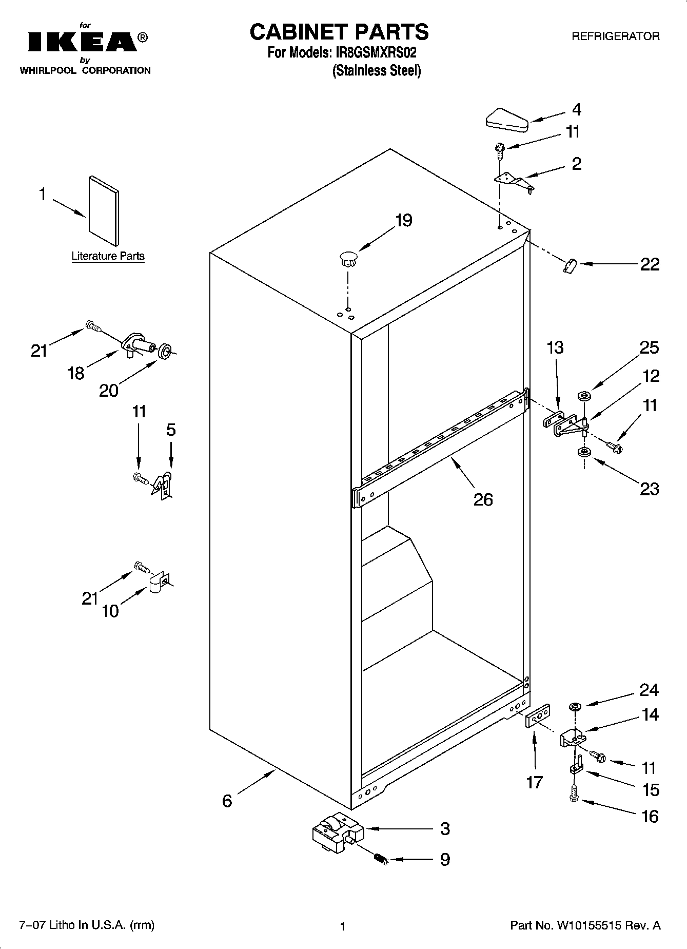 01 - CABINET PARTS