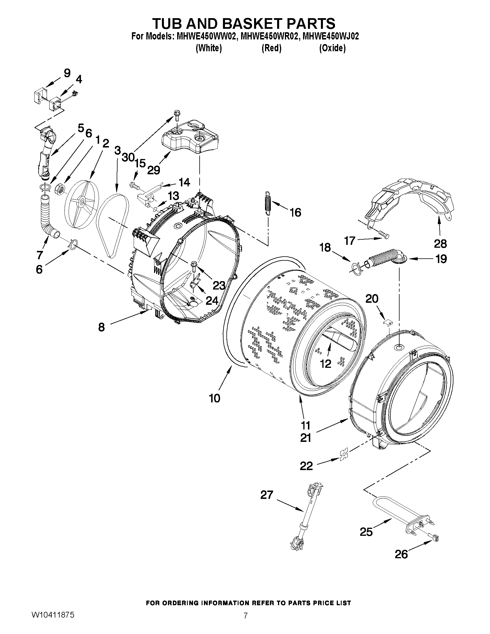 05 - TUB AND BASKET PARTS