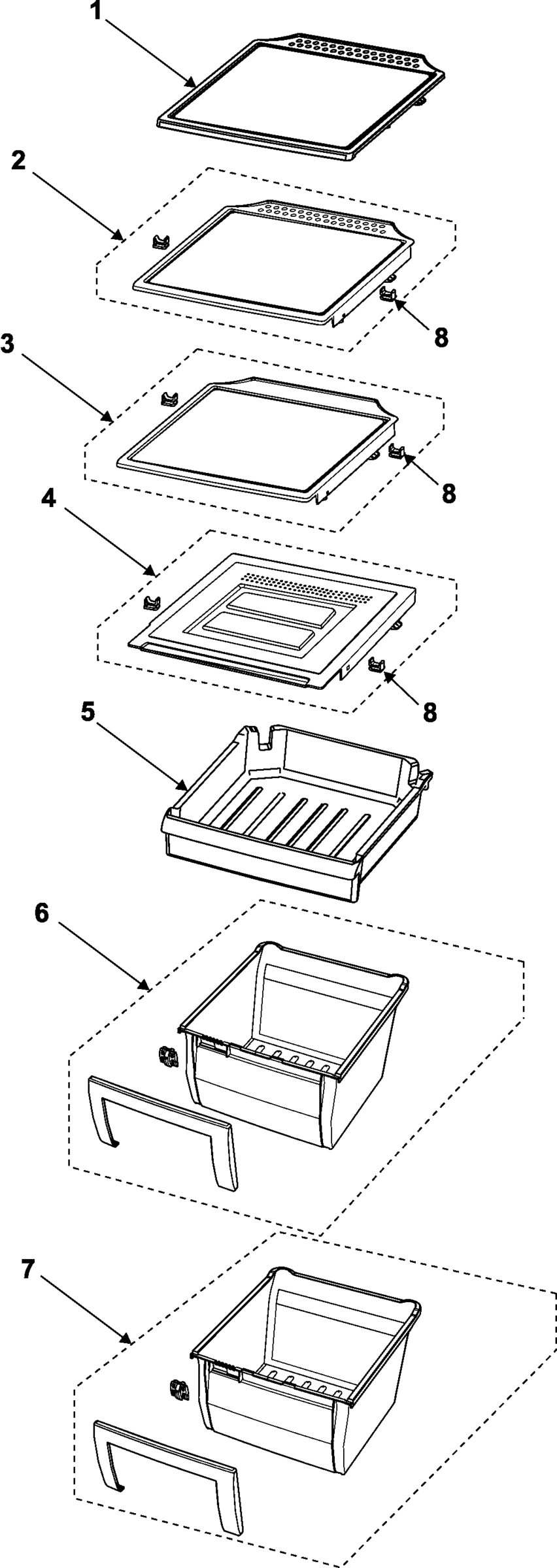 11 - REFRIGERATOR SHELVES
