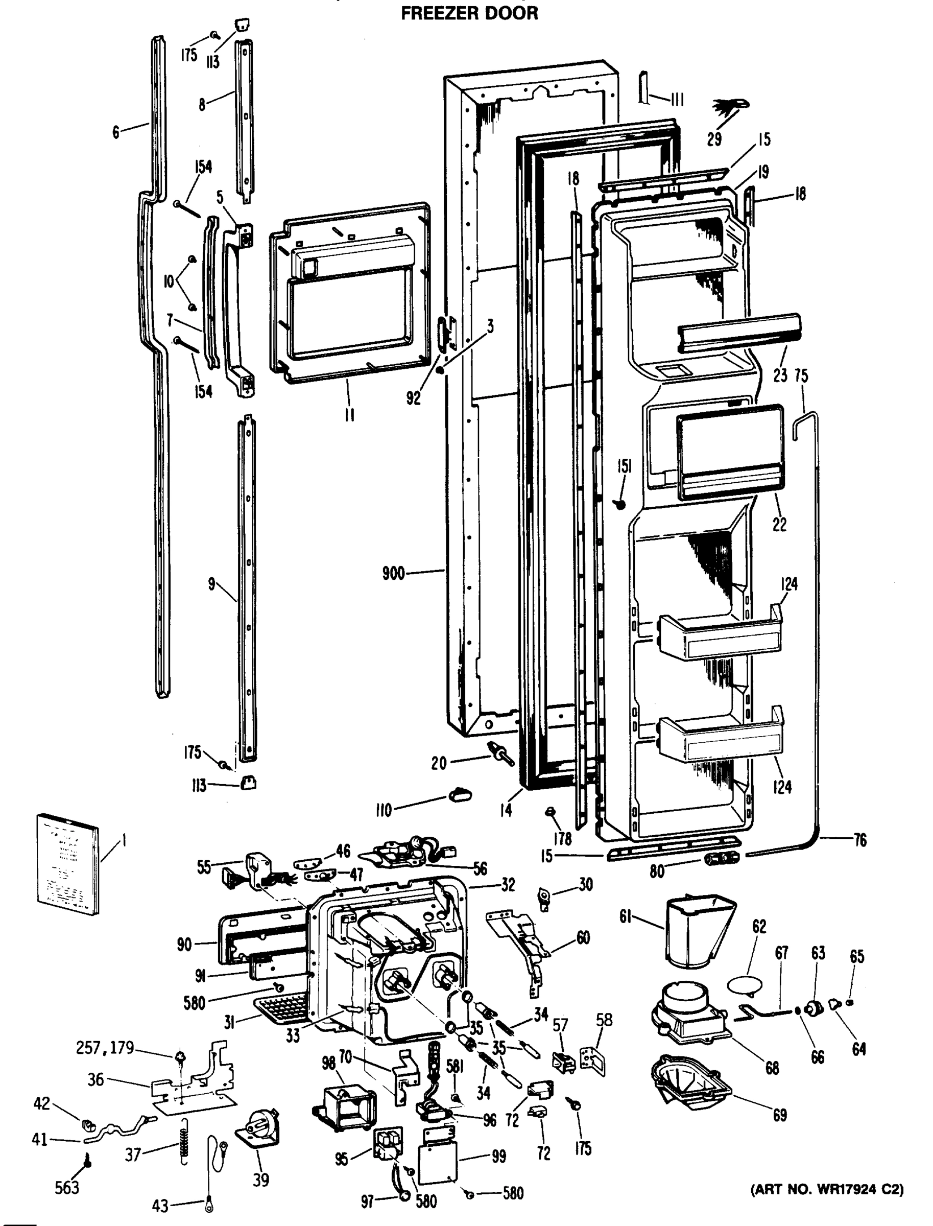 FREEZER DOOR