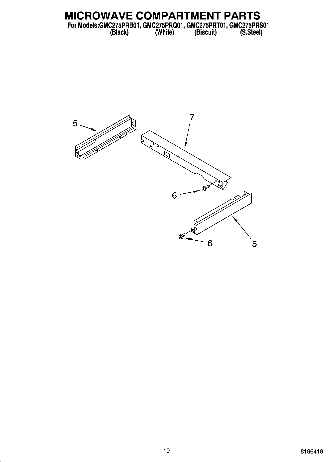 08 - MICROWAVE COMPARTMENT PARTS