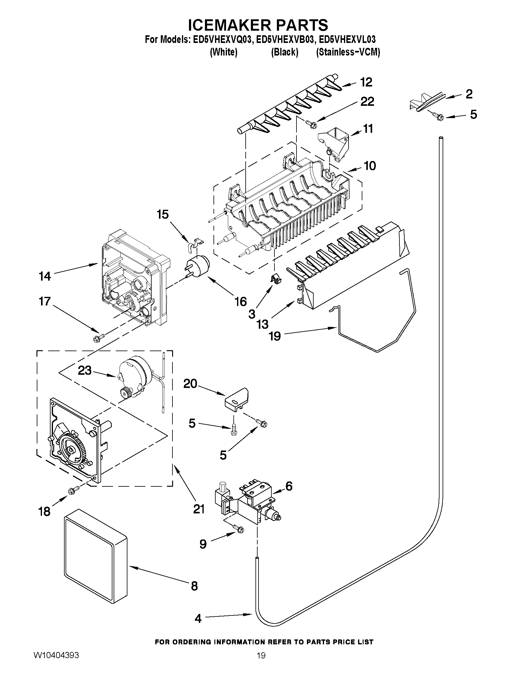 12 - ICEMAKER PARTS