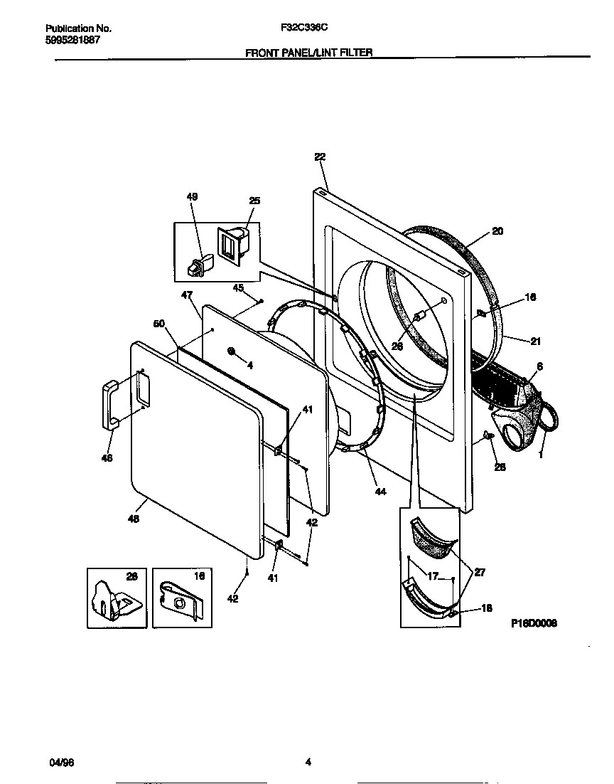 03 - FRONT PANEL/LINT FILTER
