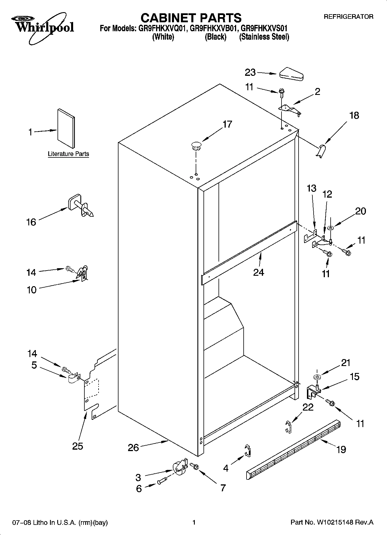 01 - CABINET PARTS
