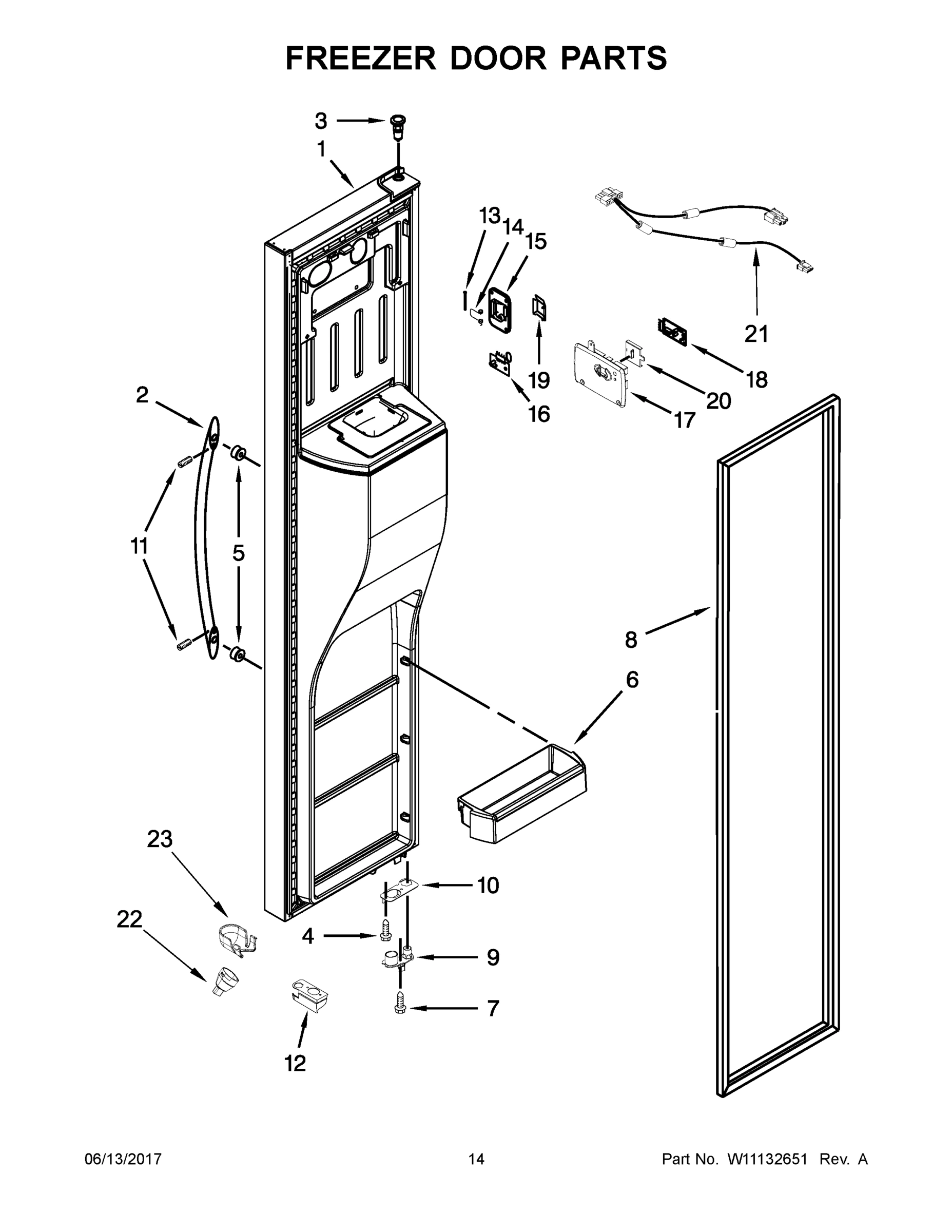 08 - FREEZER DOOR PARTS