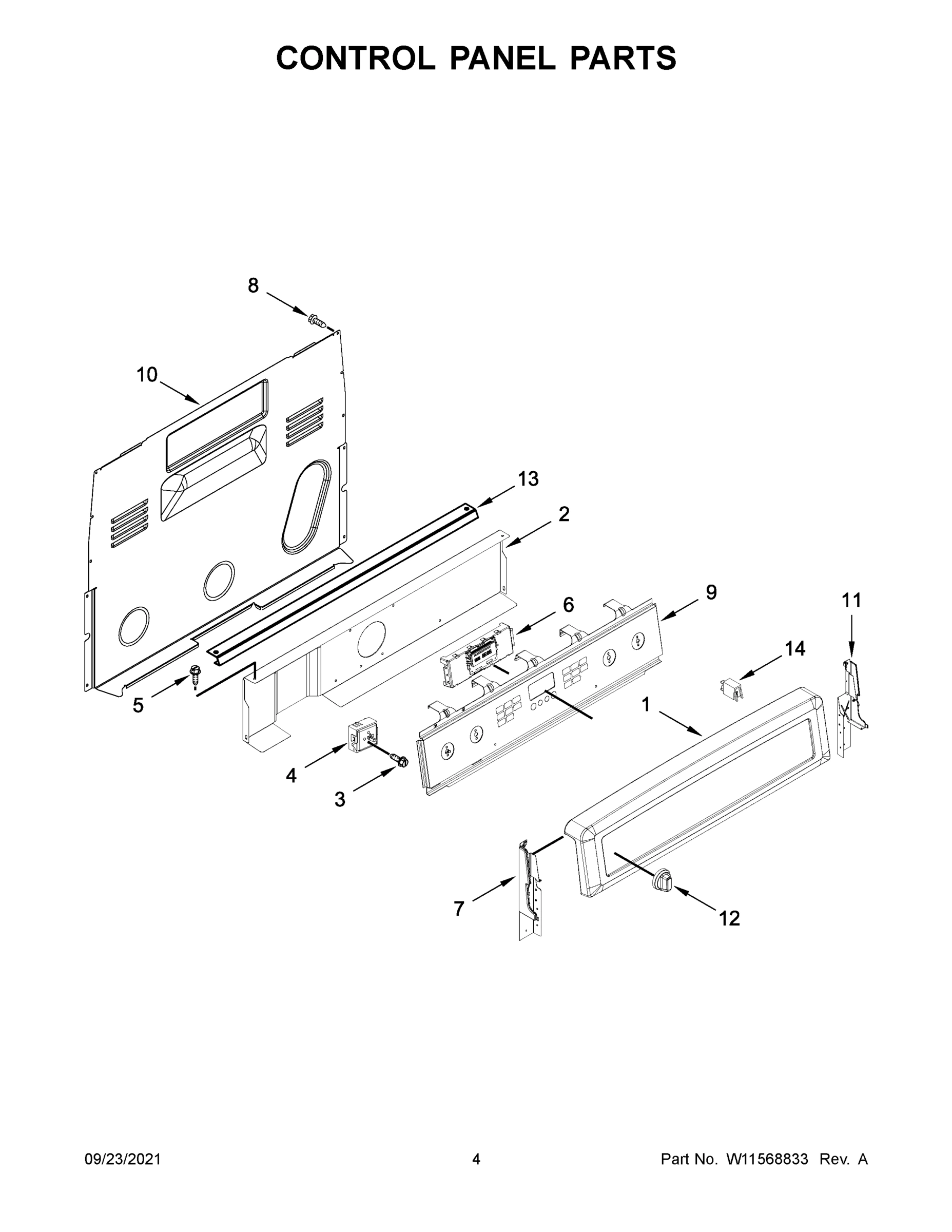 03 - CONTROL PANEL PARTS