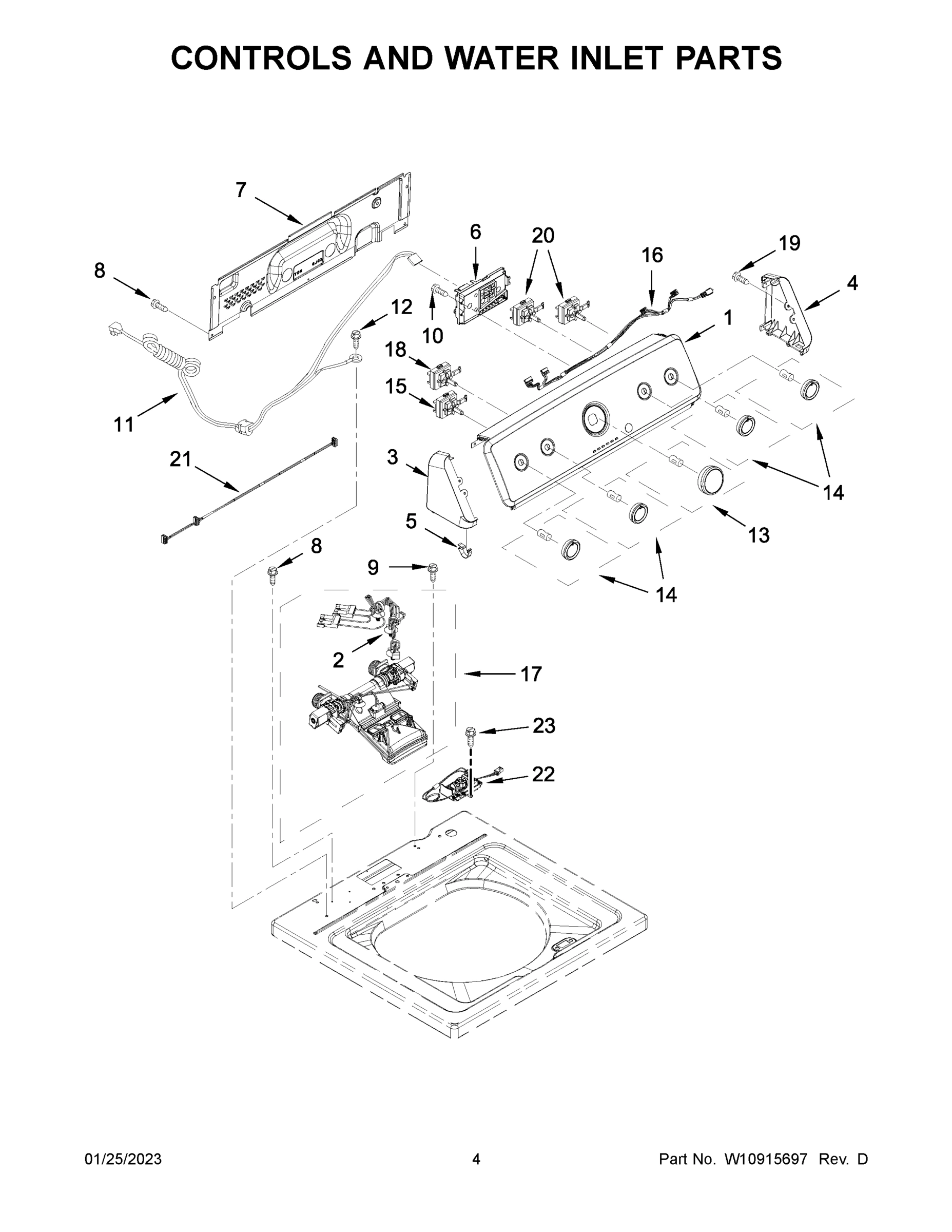 03 - CONTROLS AND WATER INLET PARTS