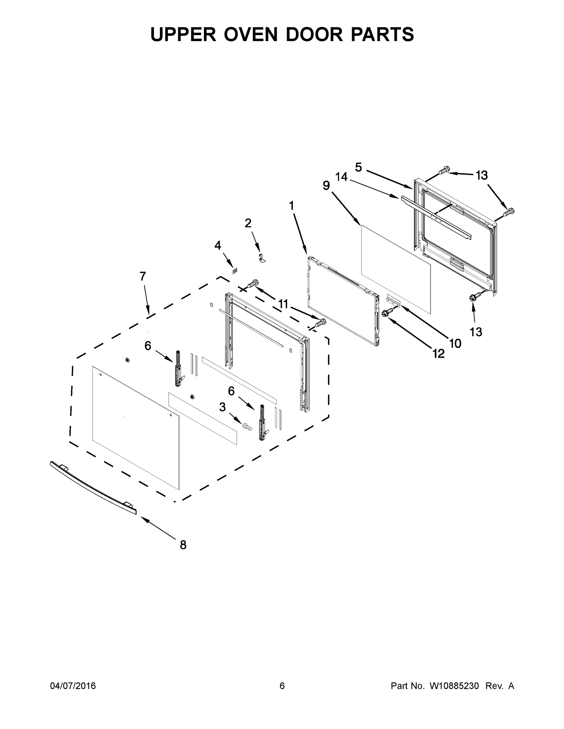 04 - UPPER OVEN DOOR PARTS