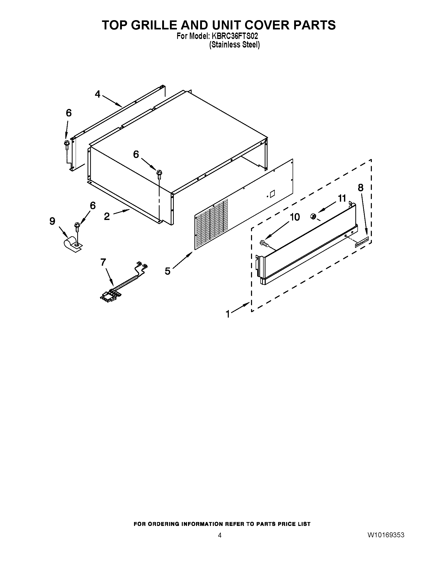 03 - TOP GRILLE AND UNIT COVER PARTS