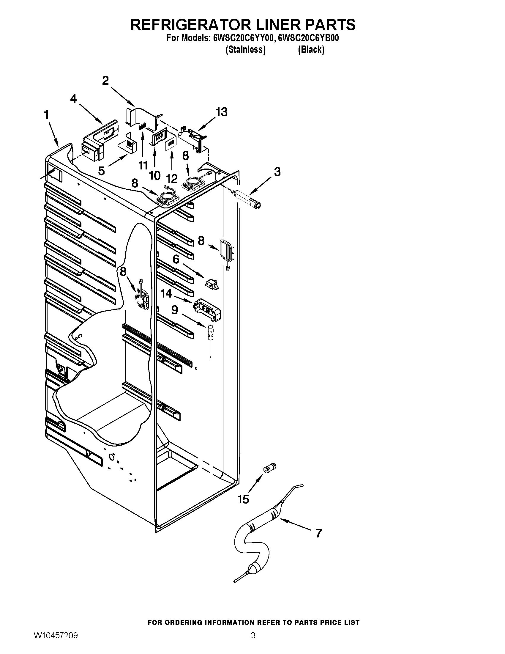 02 - REFRIGERATOR LINER PARTS