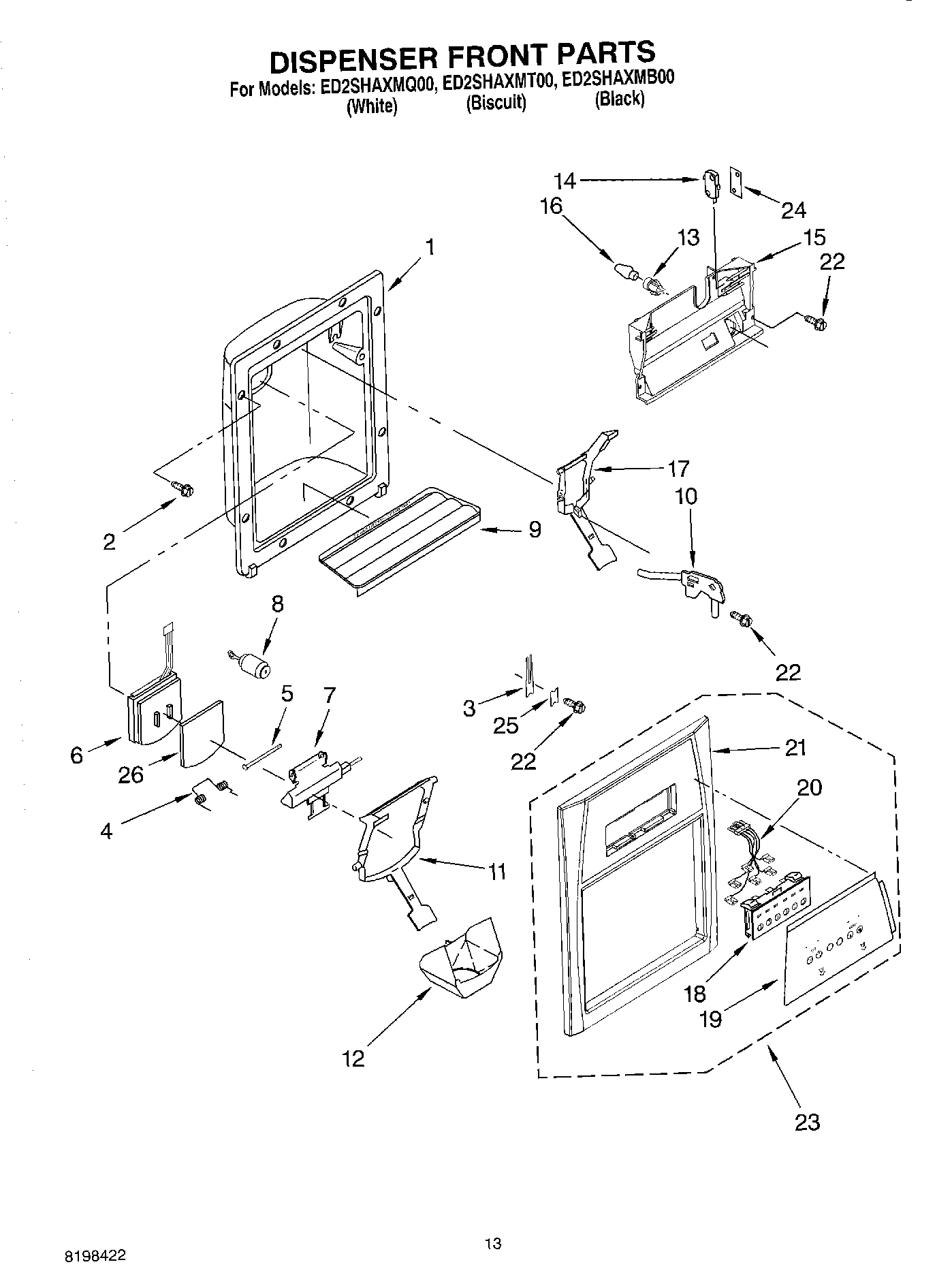08 - DISPENSER FRONT PARTS
