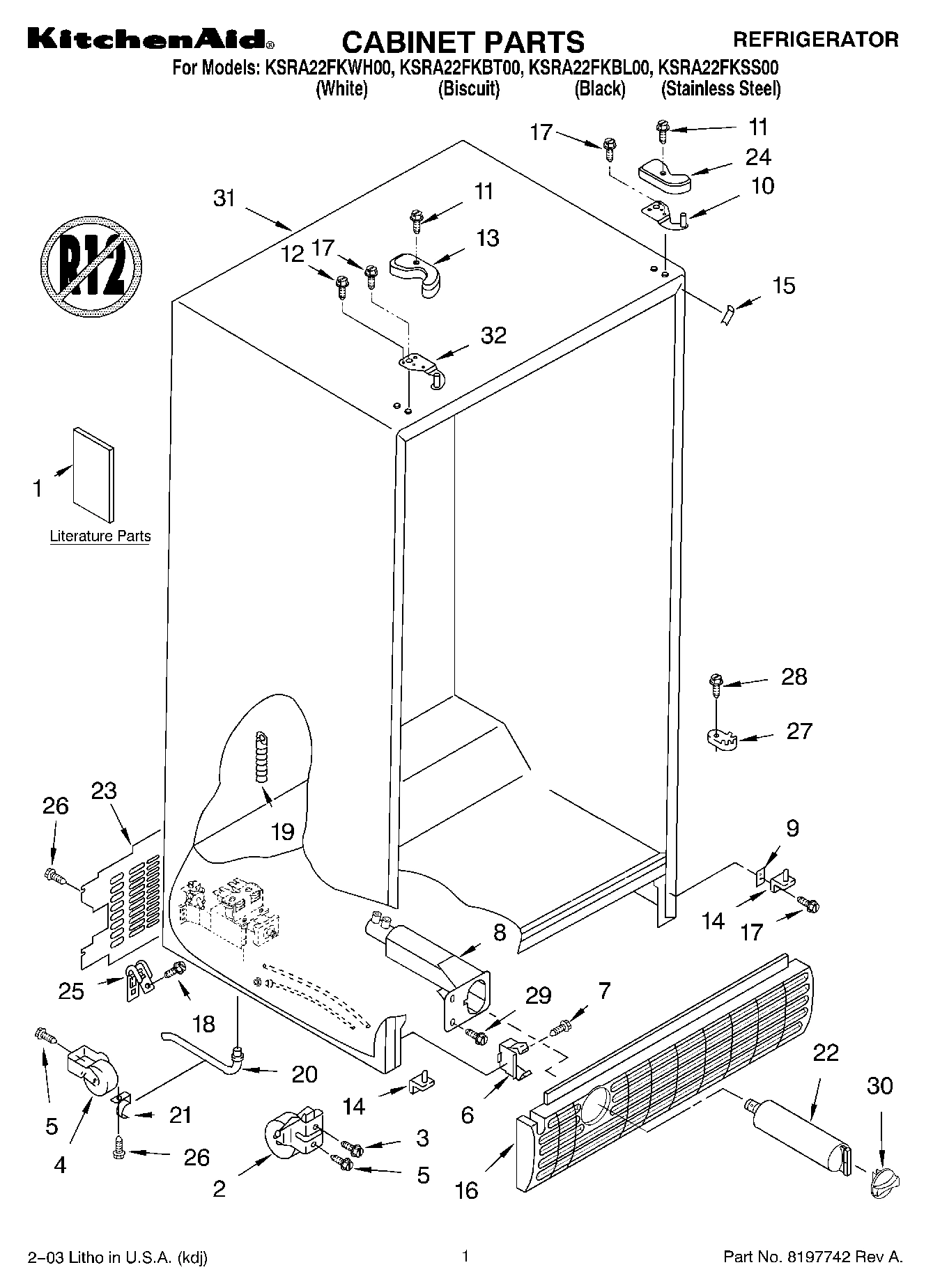 01 - CABINET PARTS