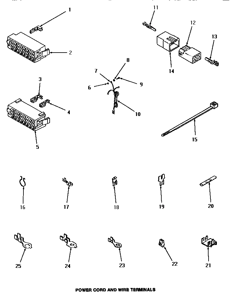 17 - POWER CORD & WIRE TERMINALS
