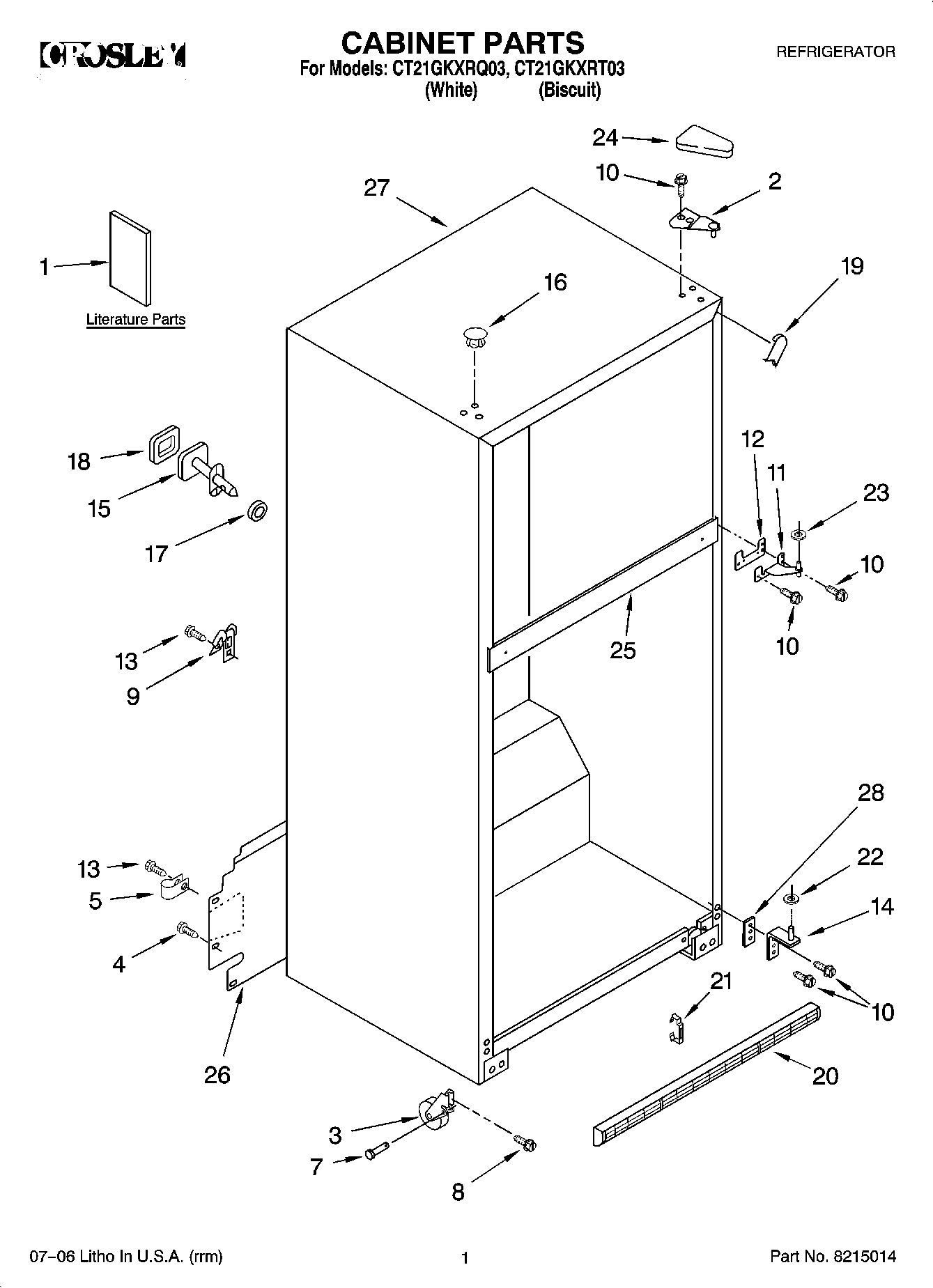 01 - CABINET PARTS