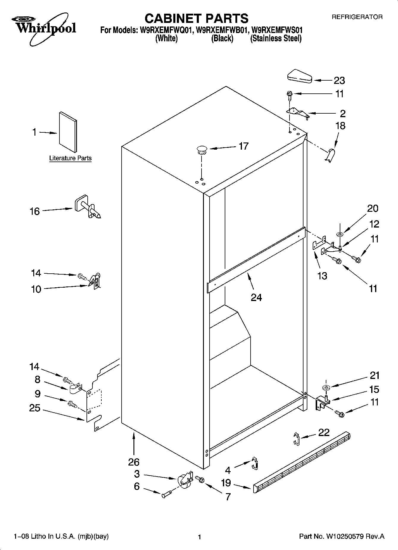 01 - CABINET PARTS