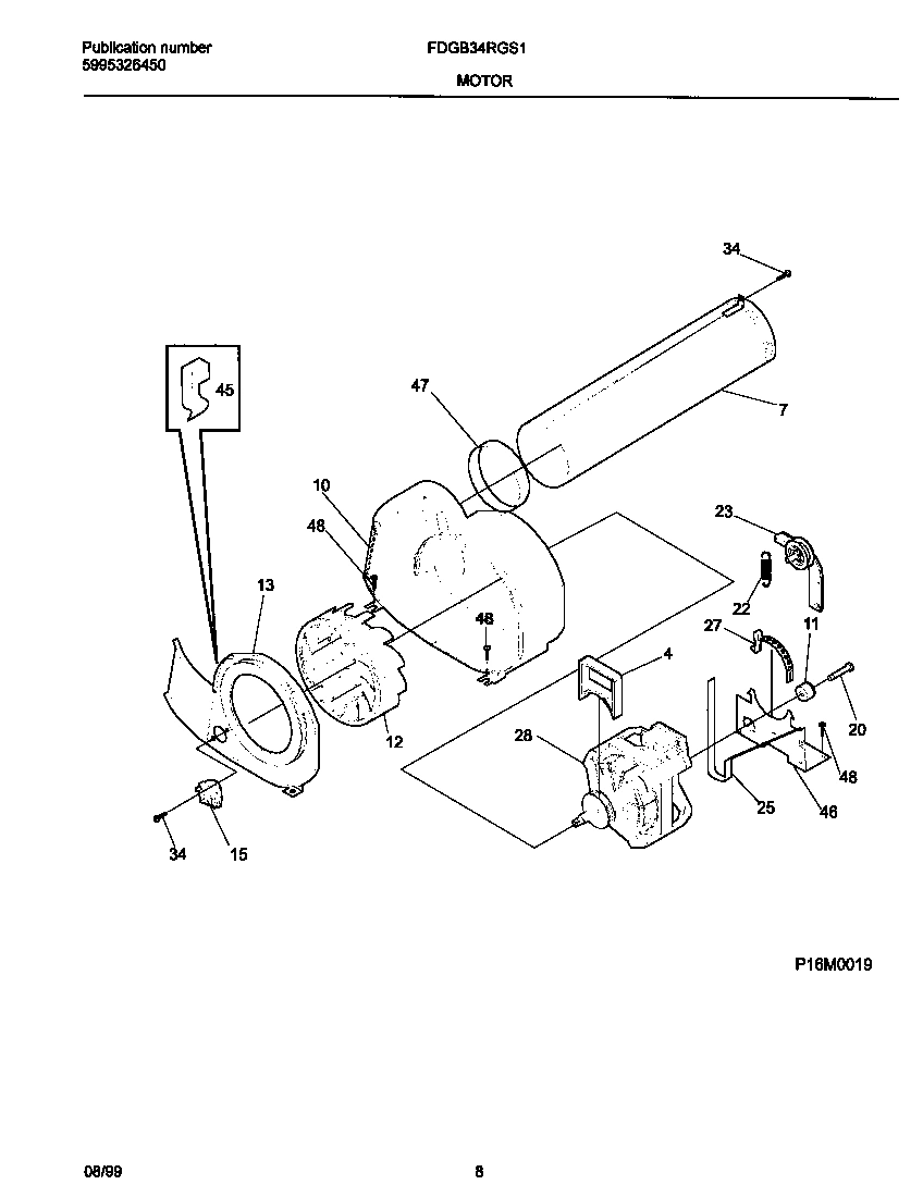 05 - P16M0019 MOTOR,BLOWER