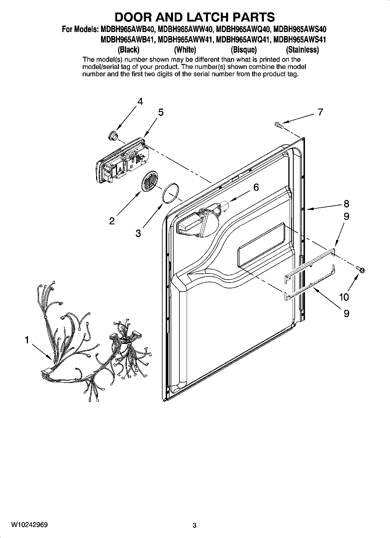 03 - DOOR AND LATCH PARTS