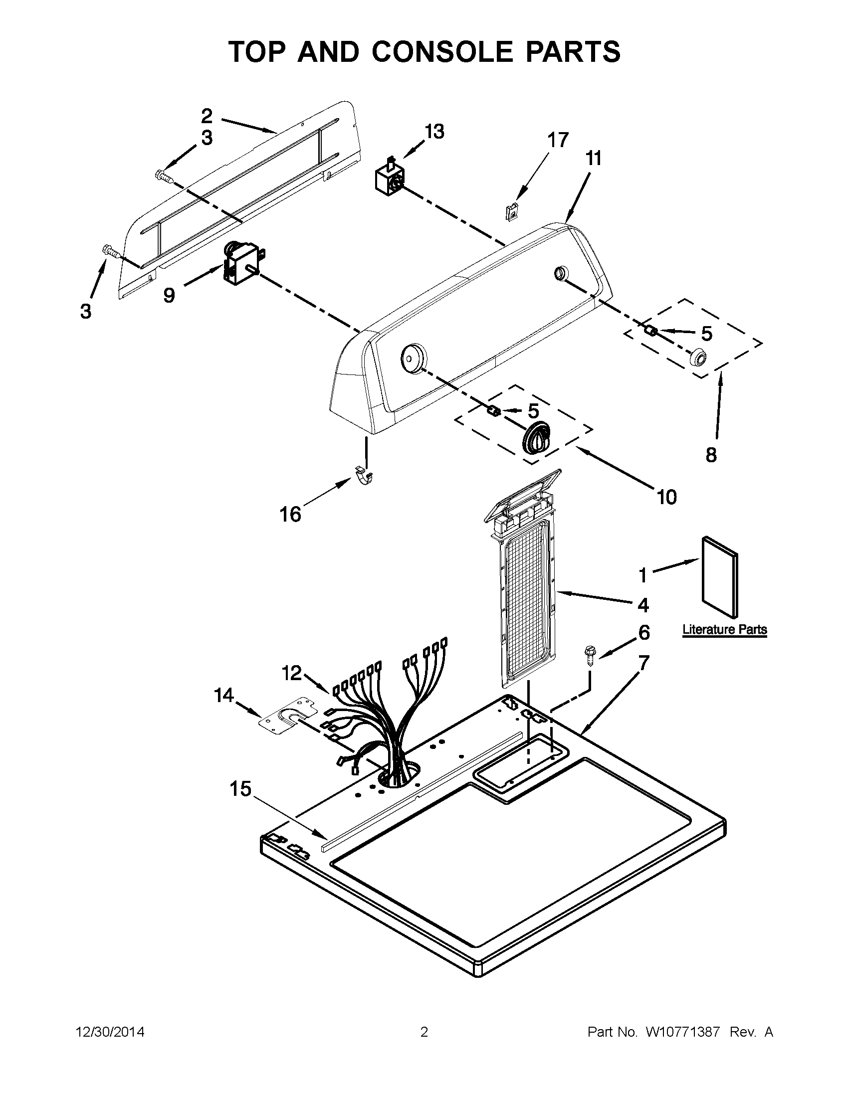 02 - TOP AND CONSOLE PARTS