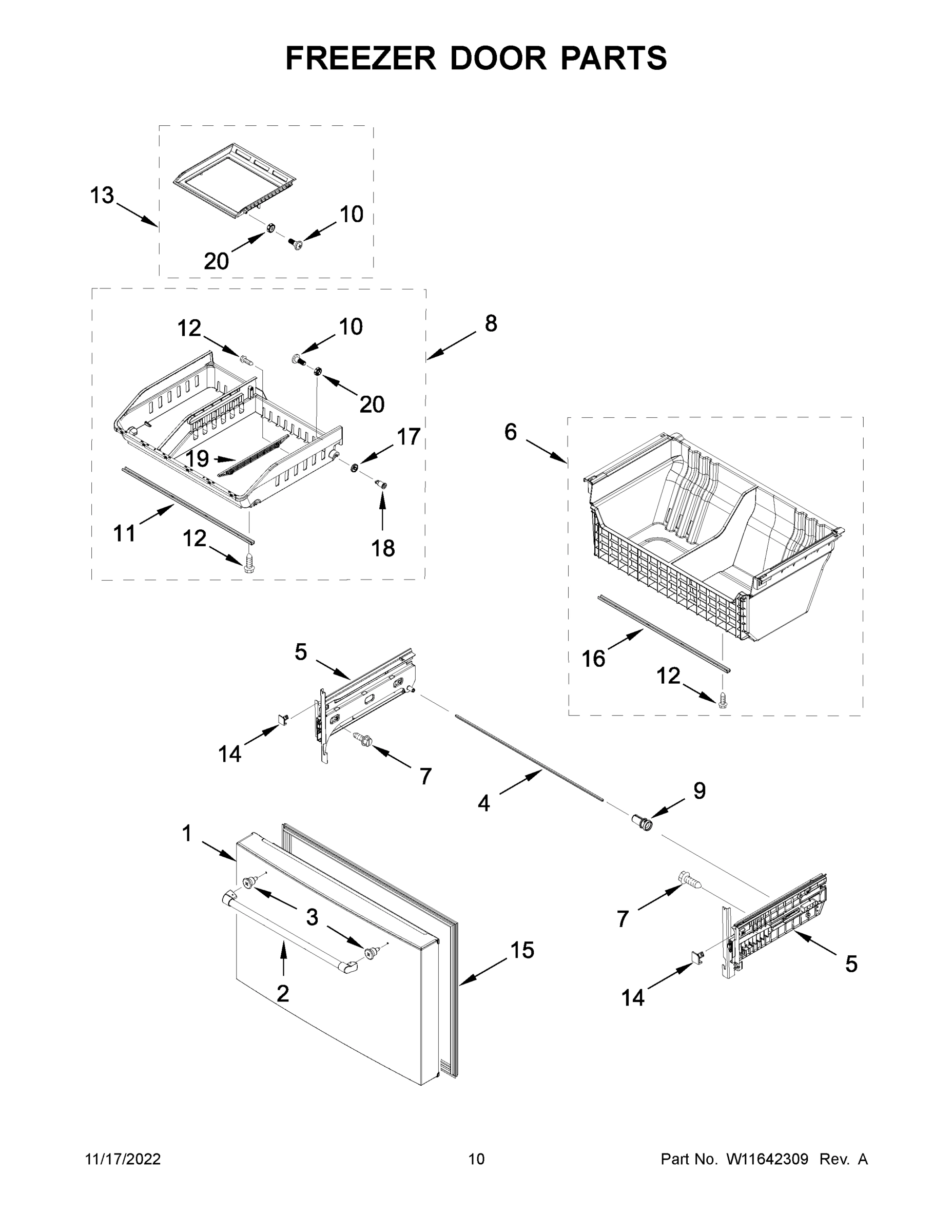 06 - FREEZER DOOR PARTS