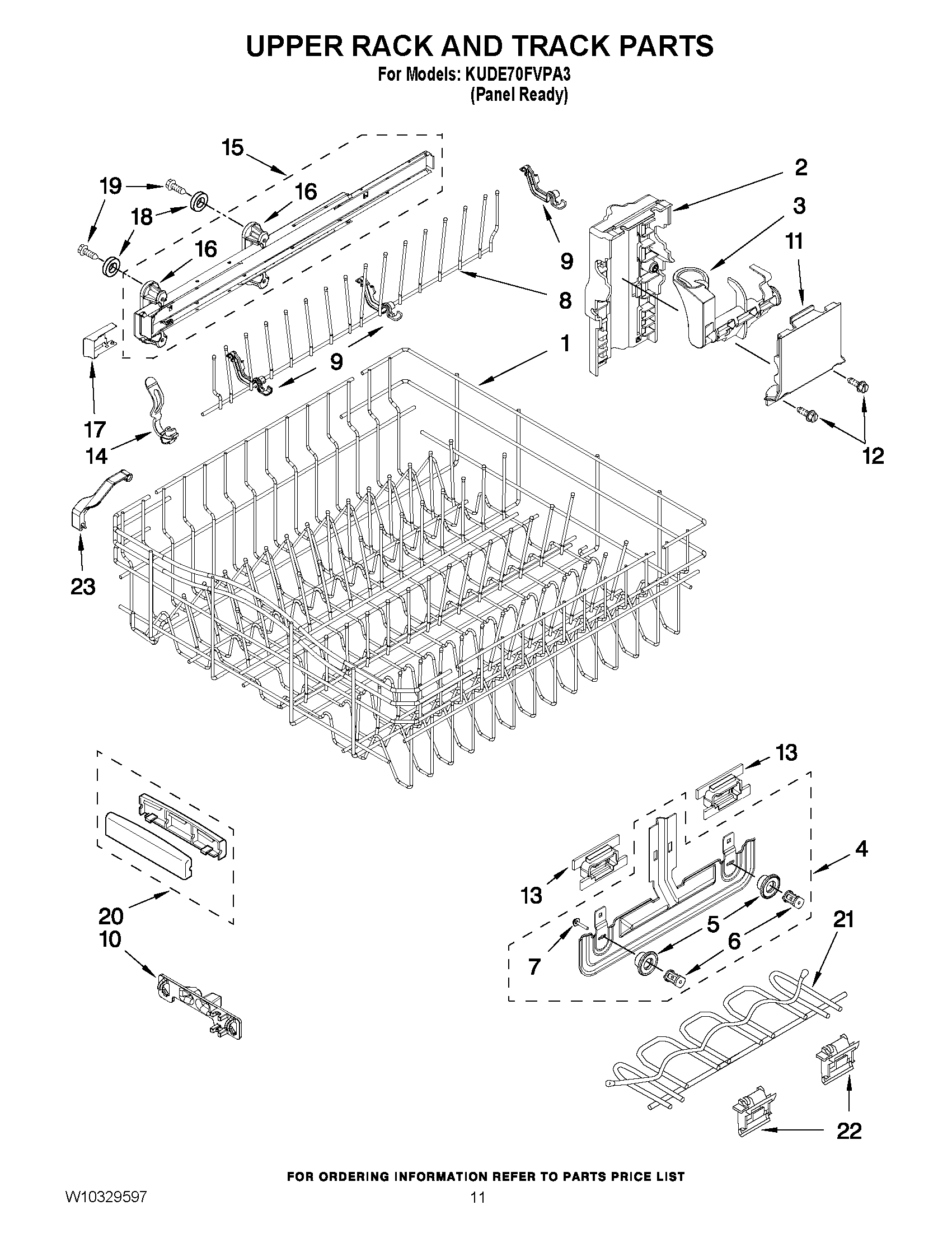 09 - UPPER RACK AND TRACK PARTS