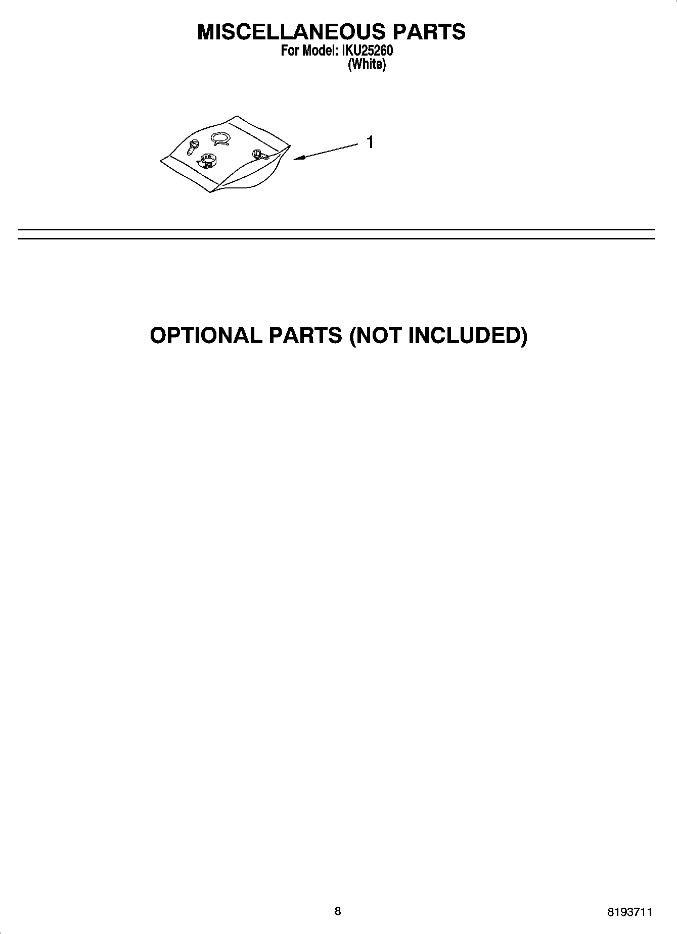 07 - MISCELLANEOUS PARTS, OPTIONAL PARTS (NOT INCLUDED)