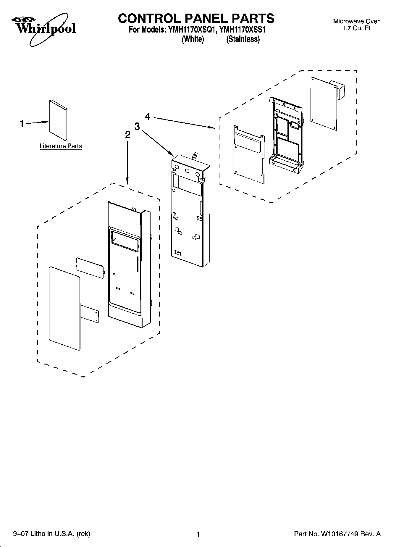 01 - CONTROL PANEL PARTS