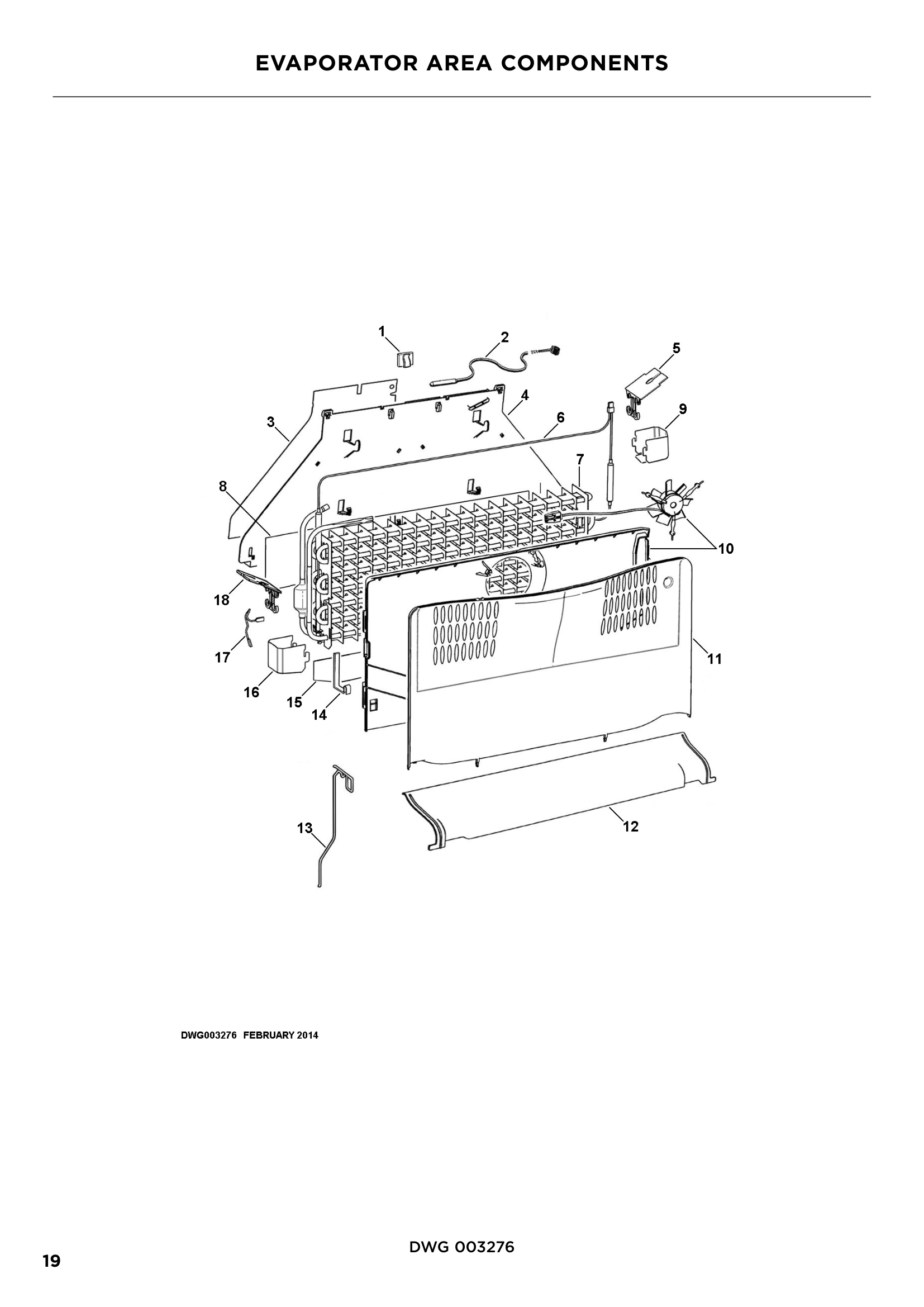 EVAPORATOR AREA COMPONENTS