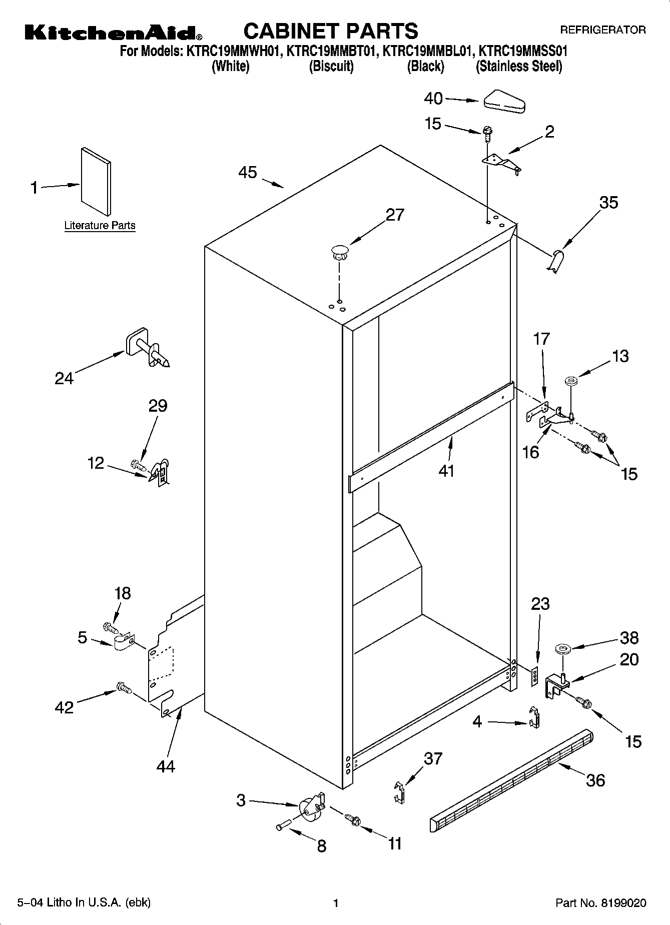 01 - CABINET PARTS
