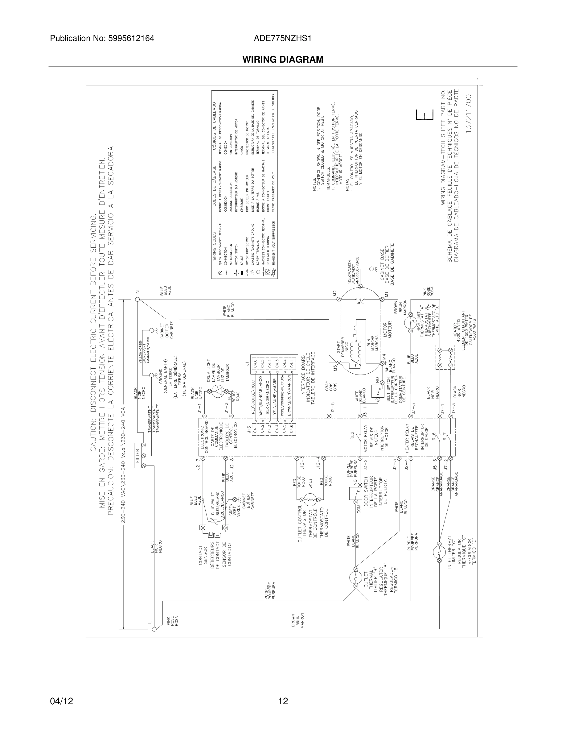 12 - WIRING DIAGRAM