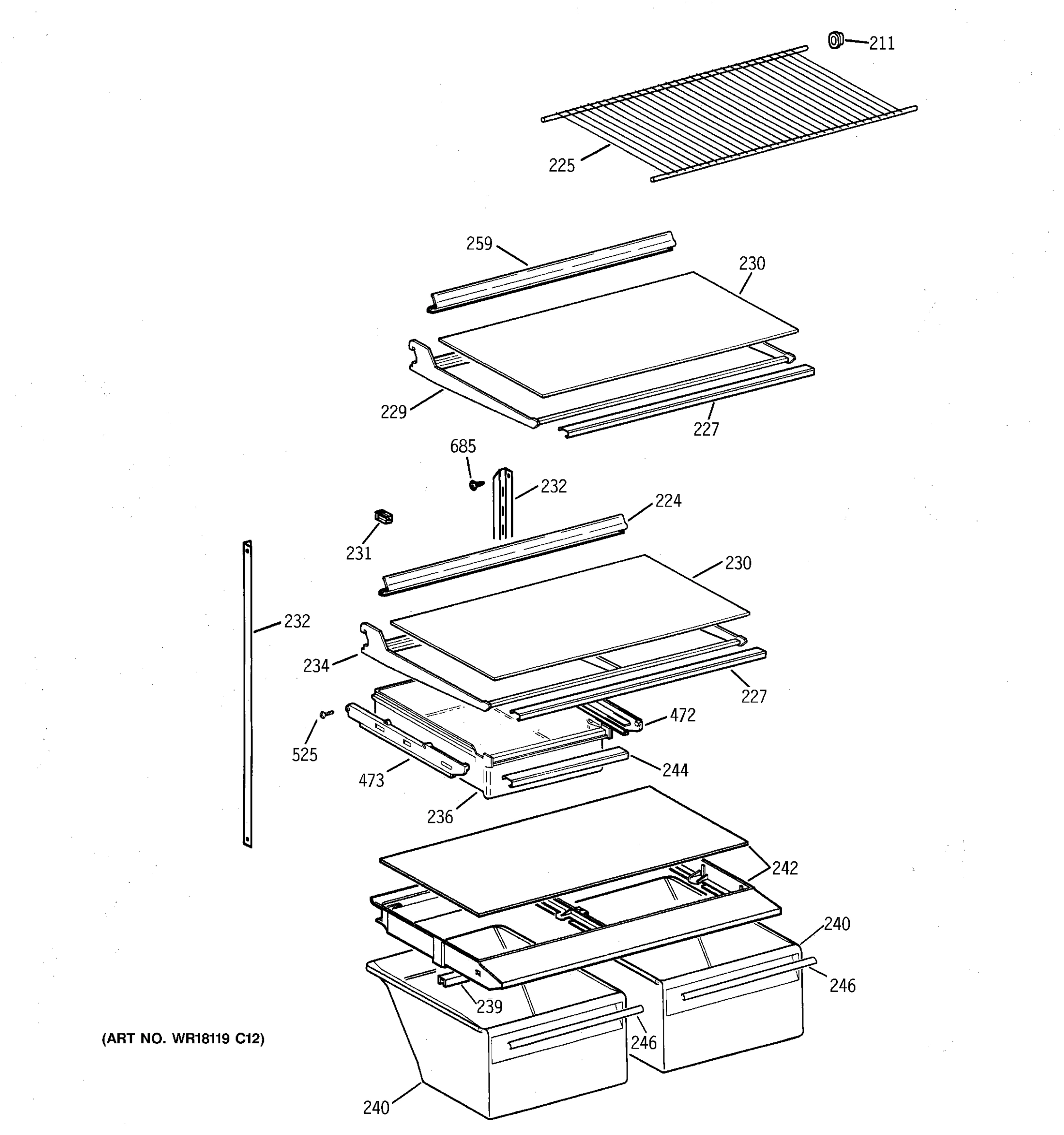 SHELF PARTS
