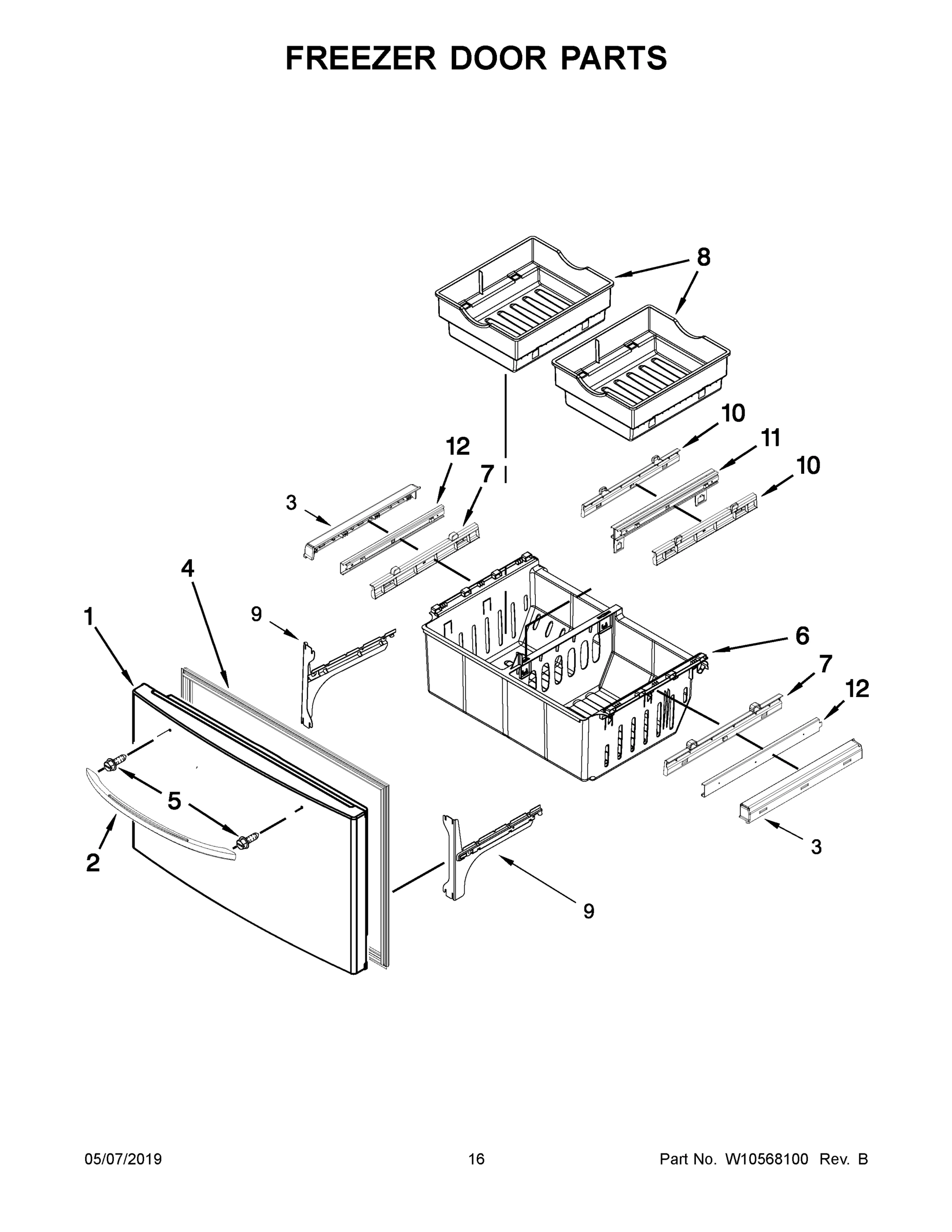09 - FREEZER DOOR PARTS