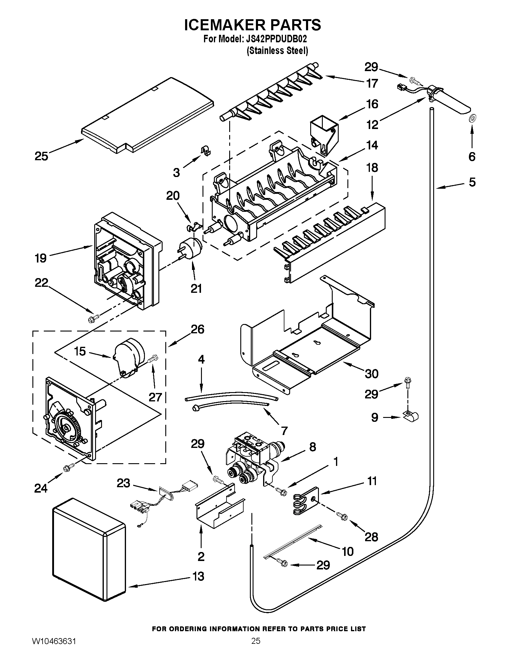 14 - ICEMAKER PARTS