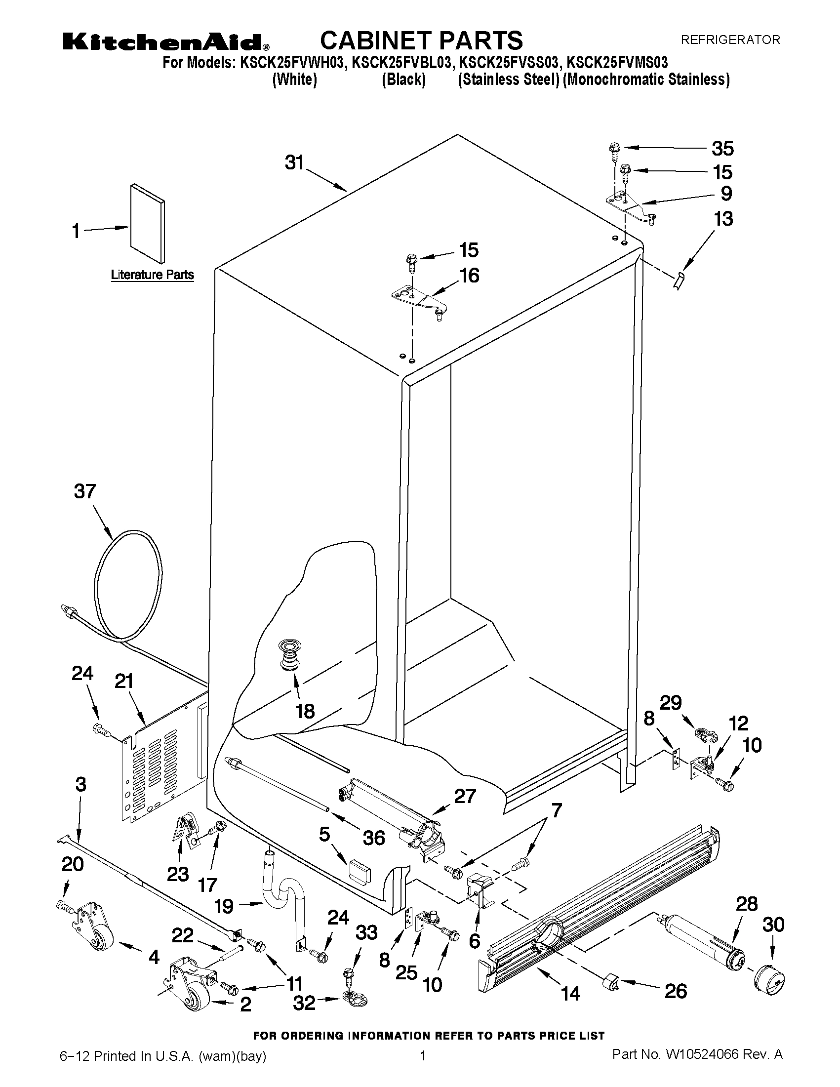 01 - CABINET PARTS
