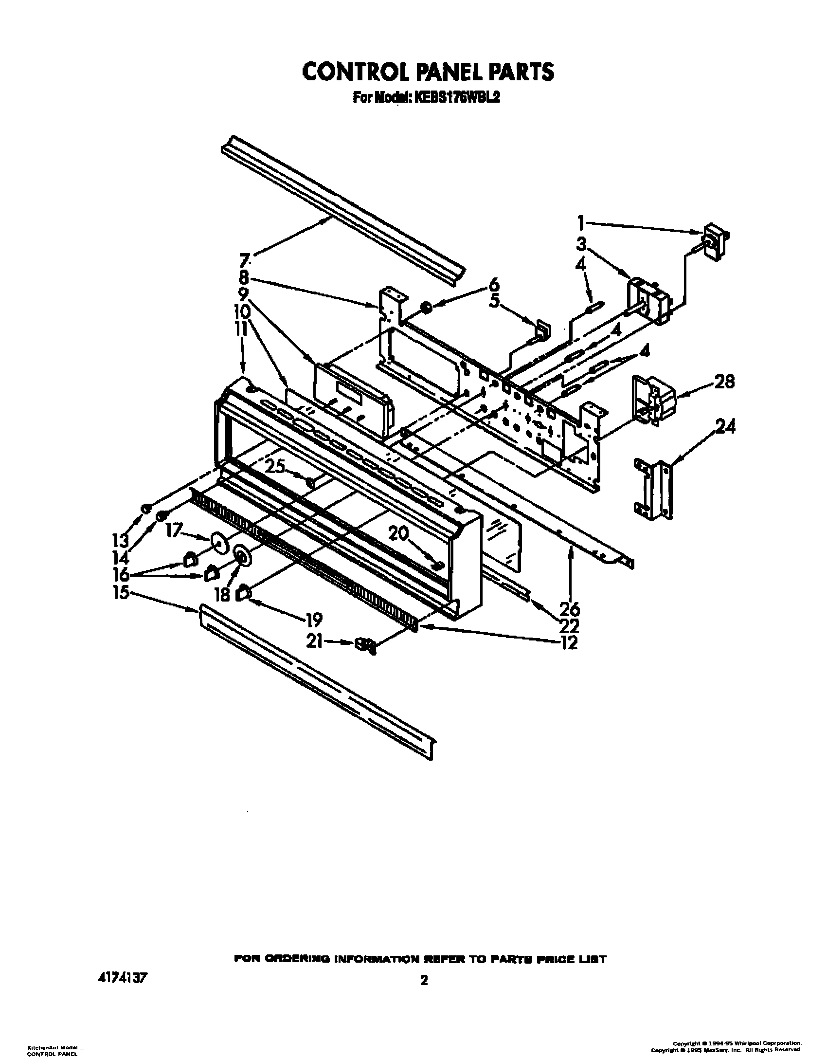 02 - CONTROL PANEL, LIT/OPTIONAL
